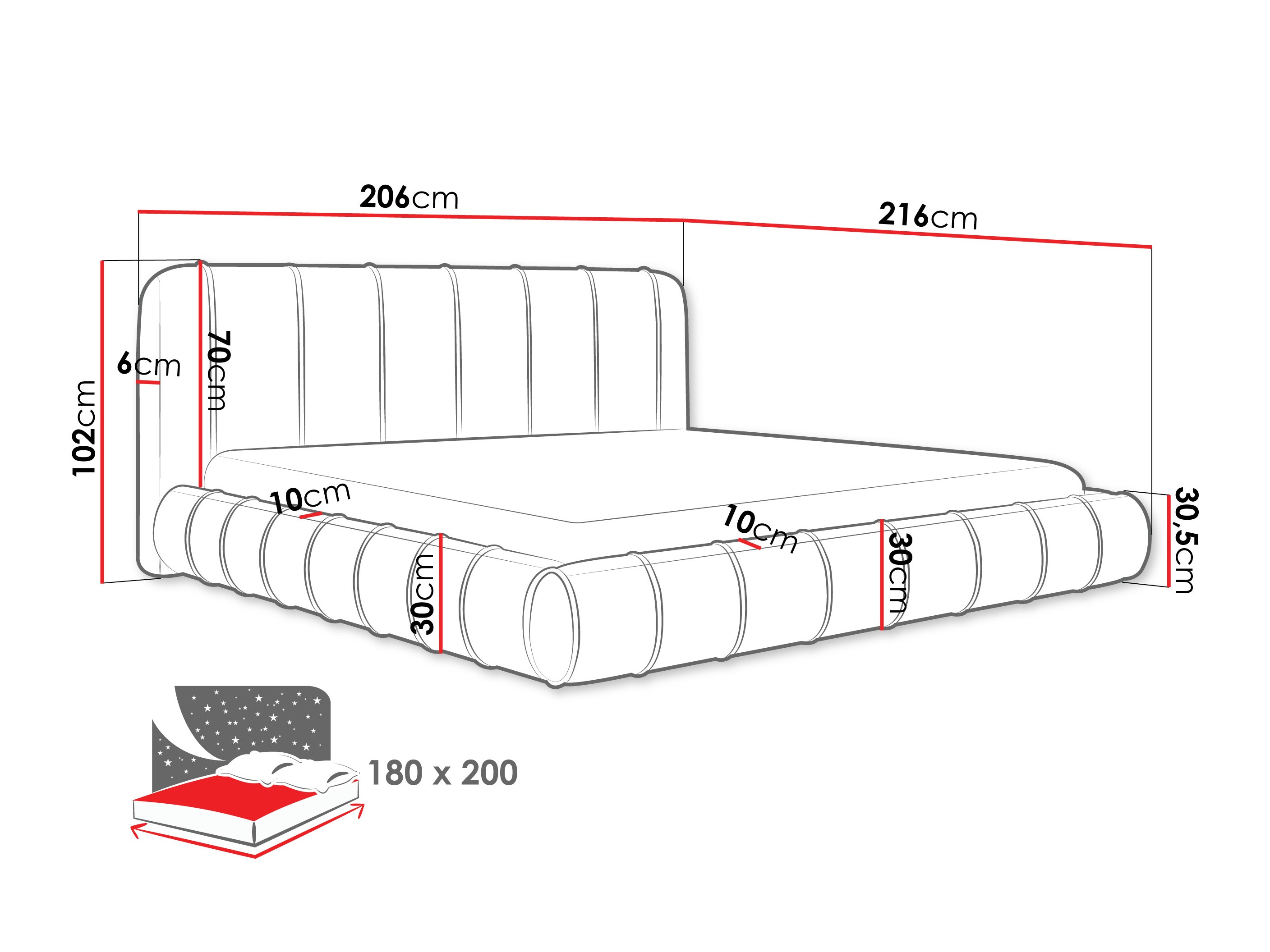 Bed Cucumos (Kronos 35)