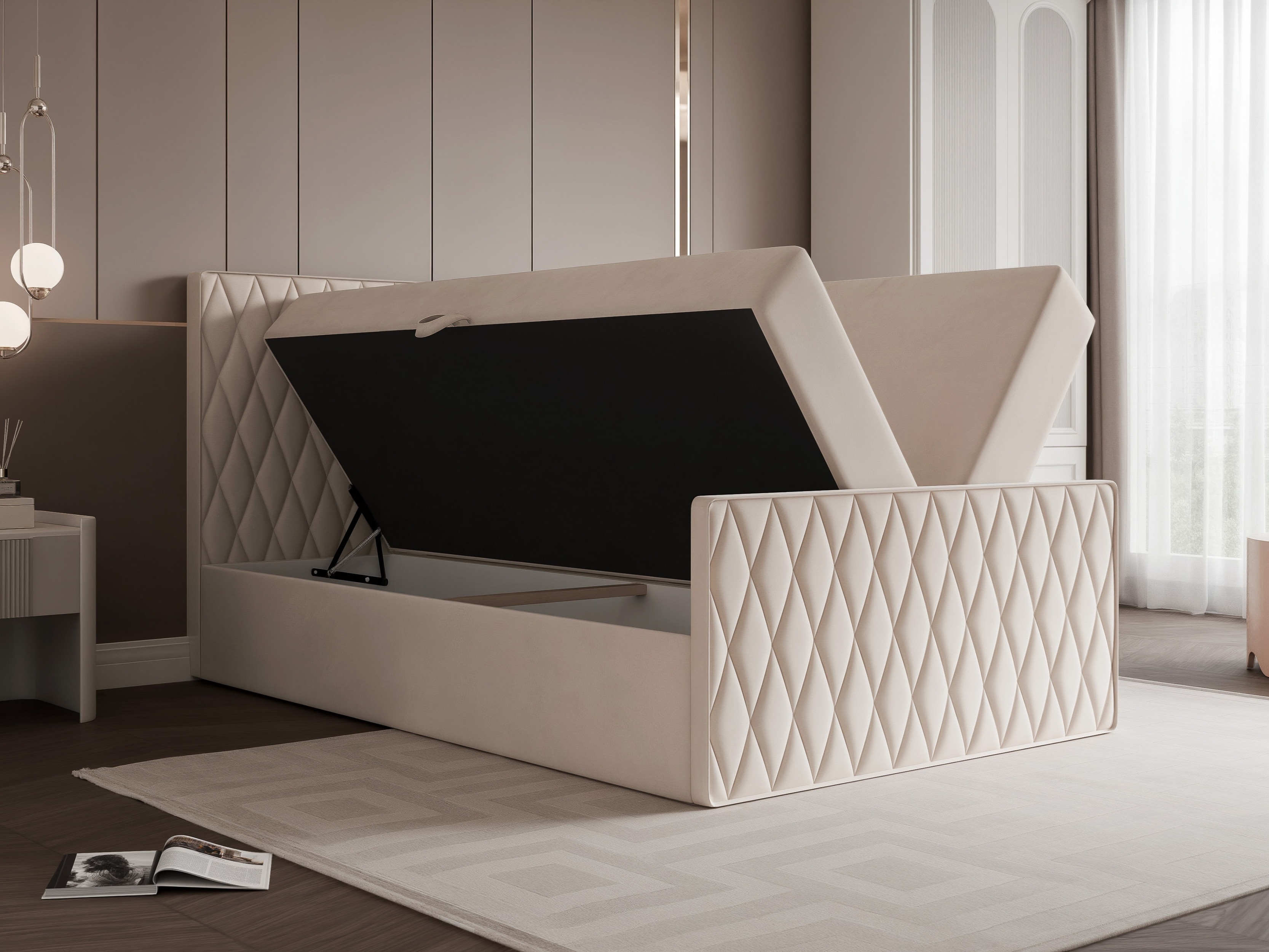 Continental bed Martinez 129 (Magic Velvet 2256)