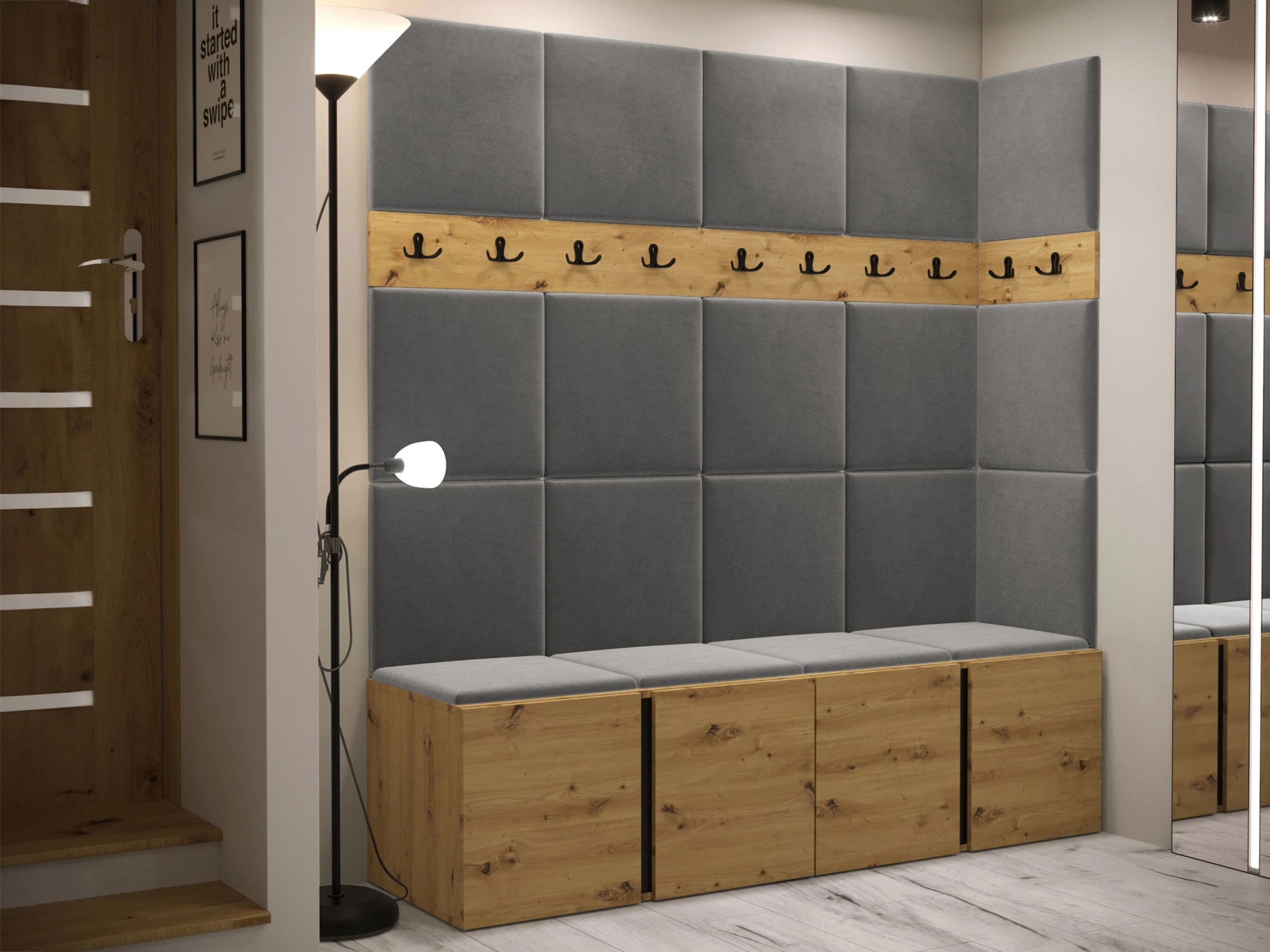 Hallway set Pinis II (Artisan oak)