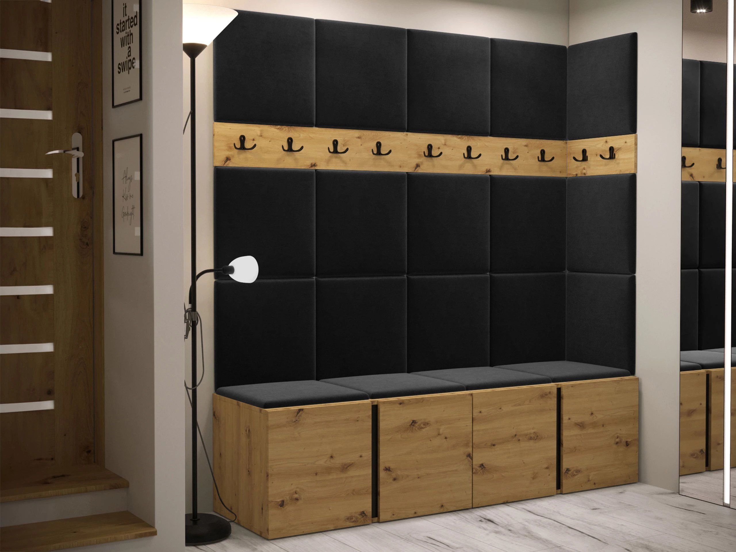 Hallway set Pinis II (Artisan oak)