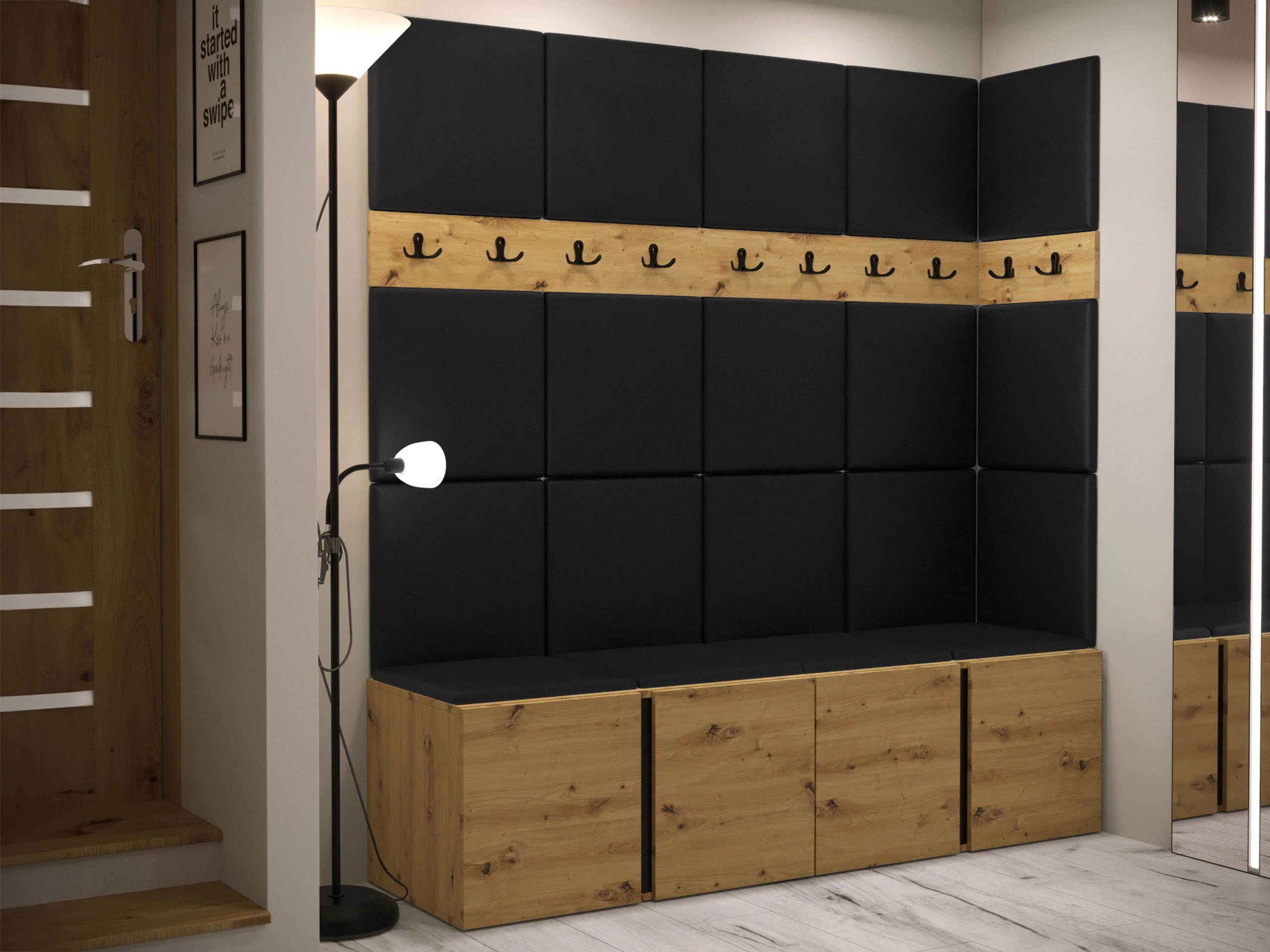 Hallway set Pinis II (Artisan oak)