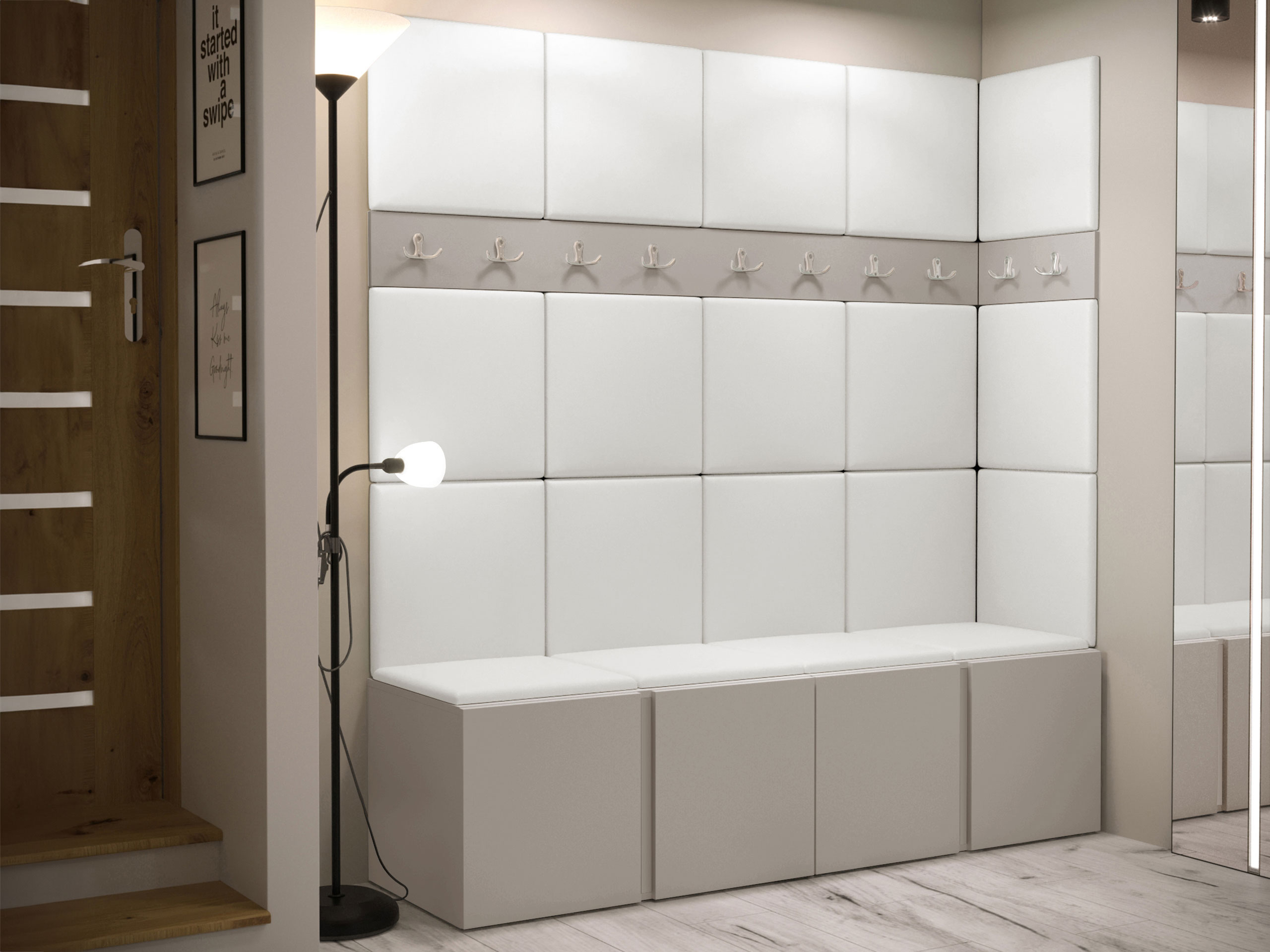Hallway set Pinis II (Eco-leather Soft 017)