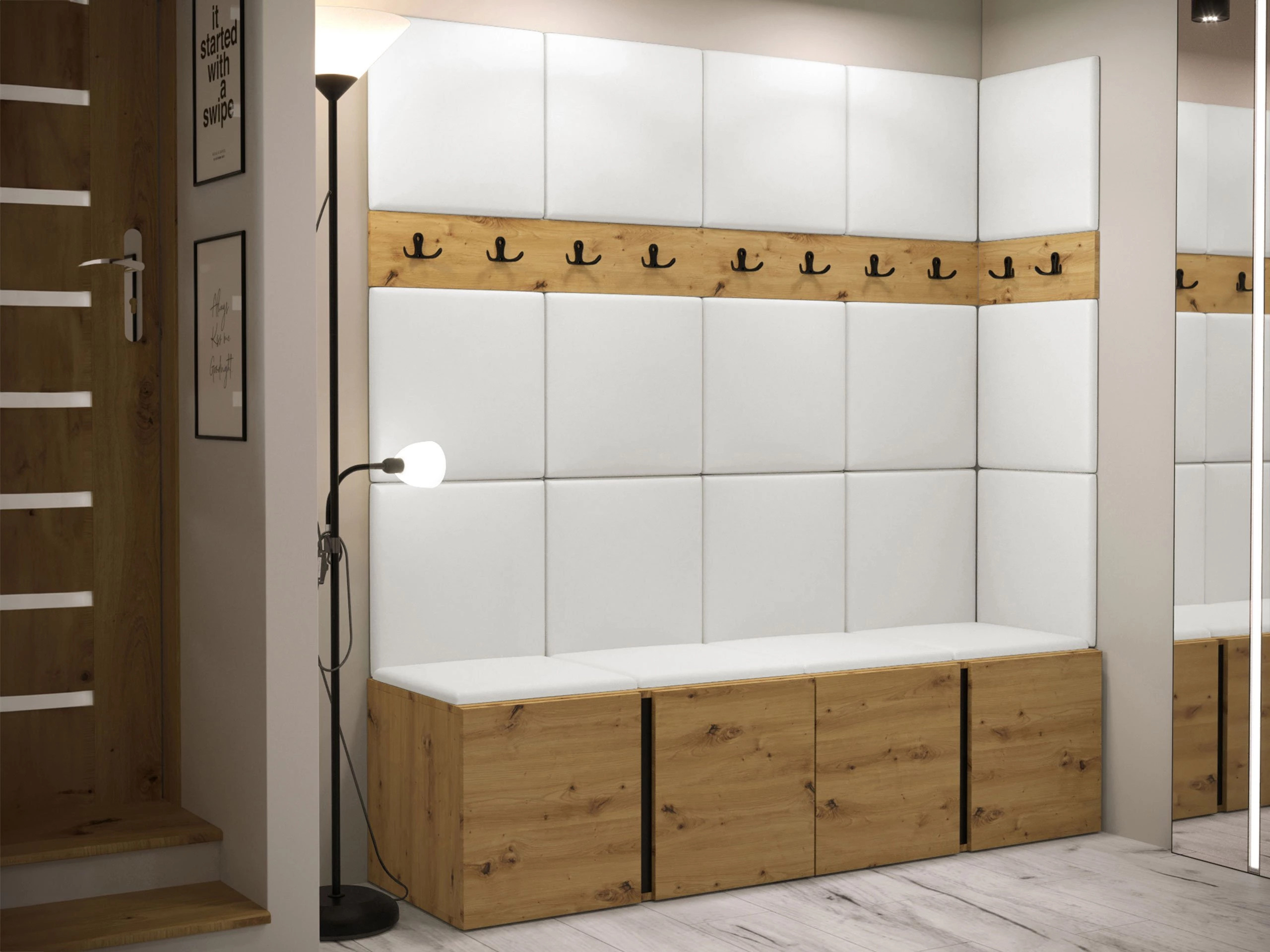 Hallway set Pinis II (Eco-leather Soft 017)