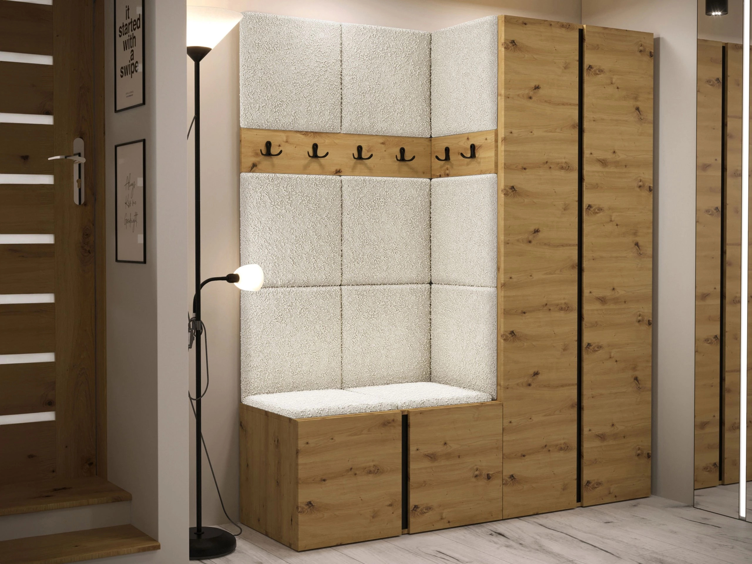 Hallway set Pinis III (Artisan oak)