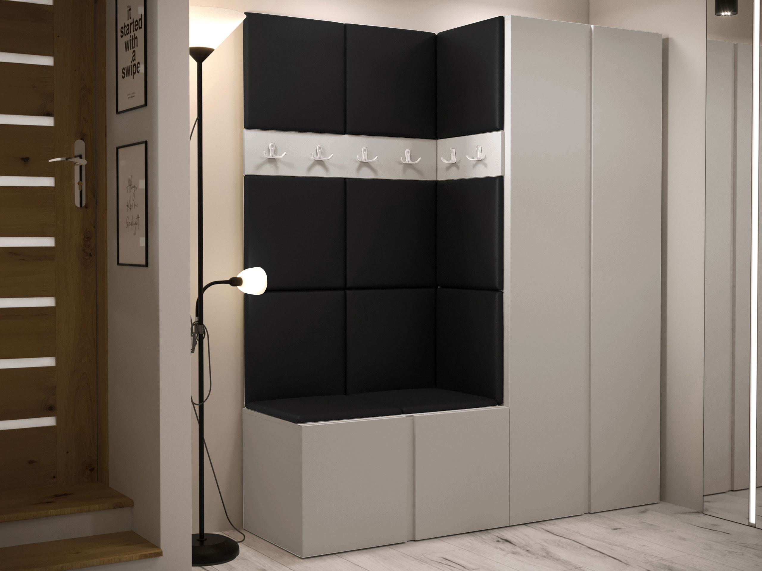 Hallway set Pinis III (Eco-leather Soft 011)