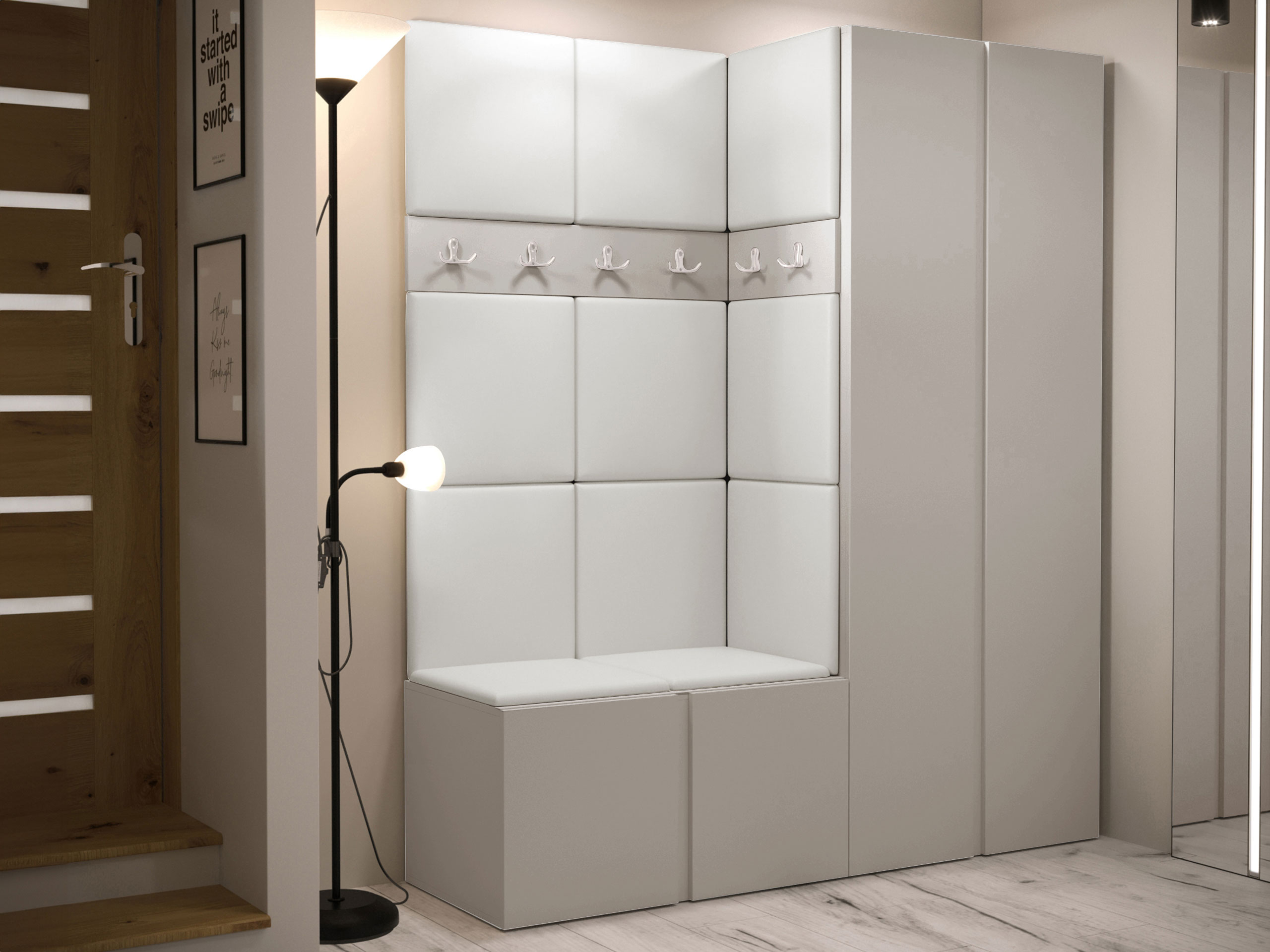 Hallway set Pinis III (Eco-leather Soft 017)