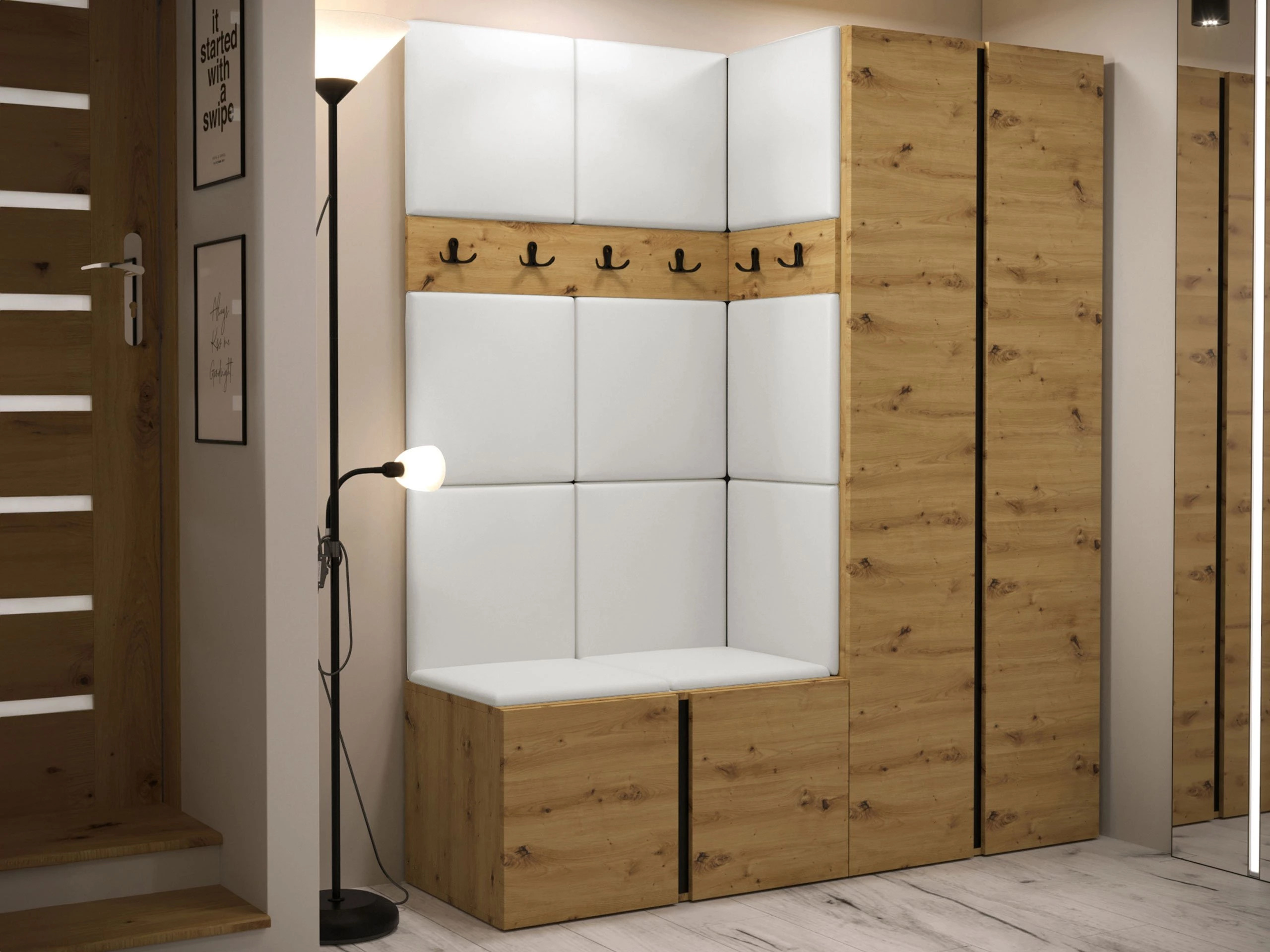 Hallway set Pinis III (Eco-leather Soft 017)