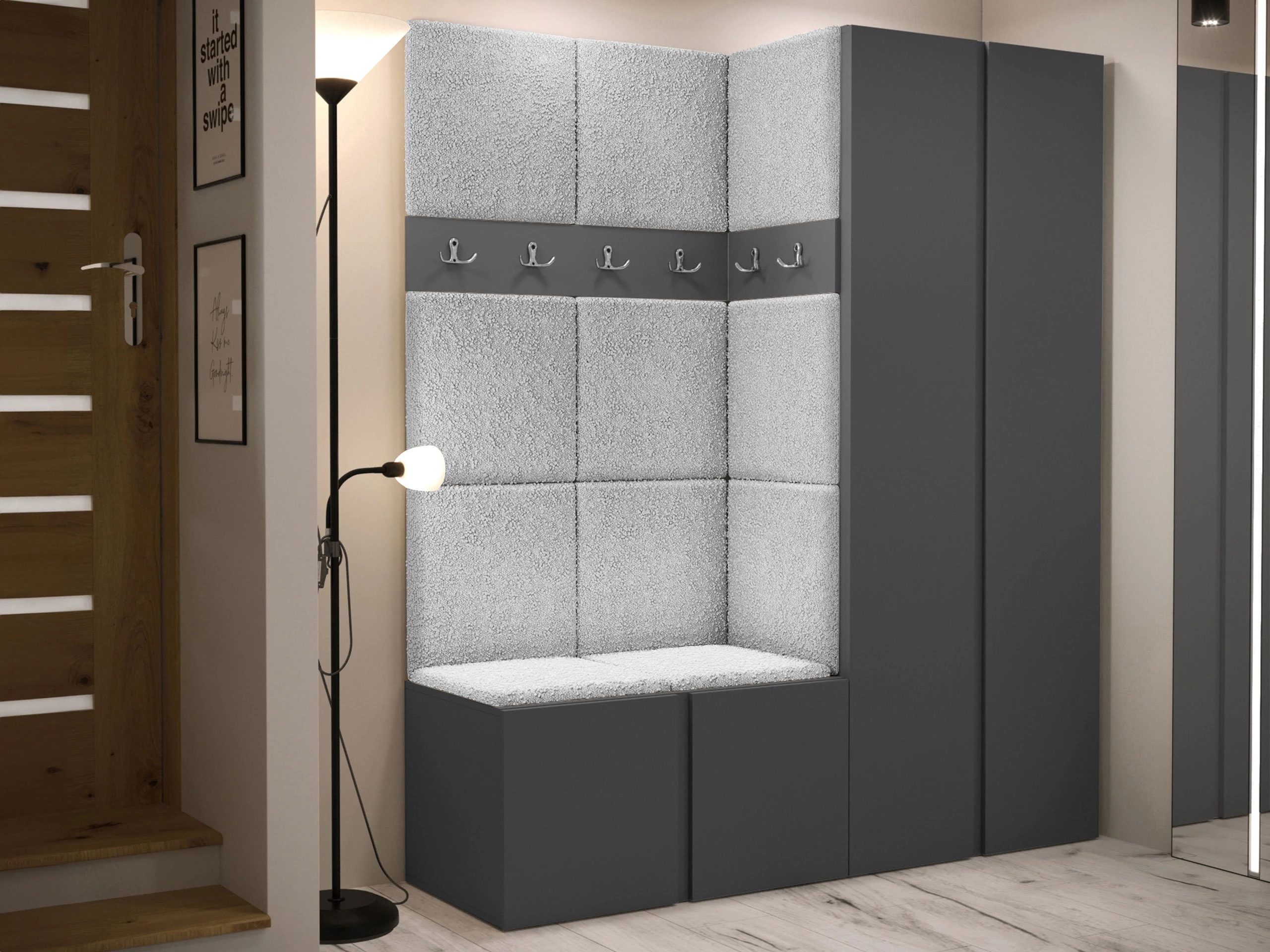 Hallway set Pinis III (Graphite)