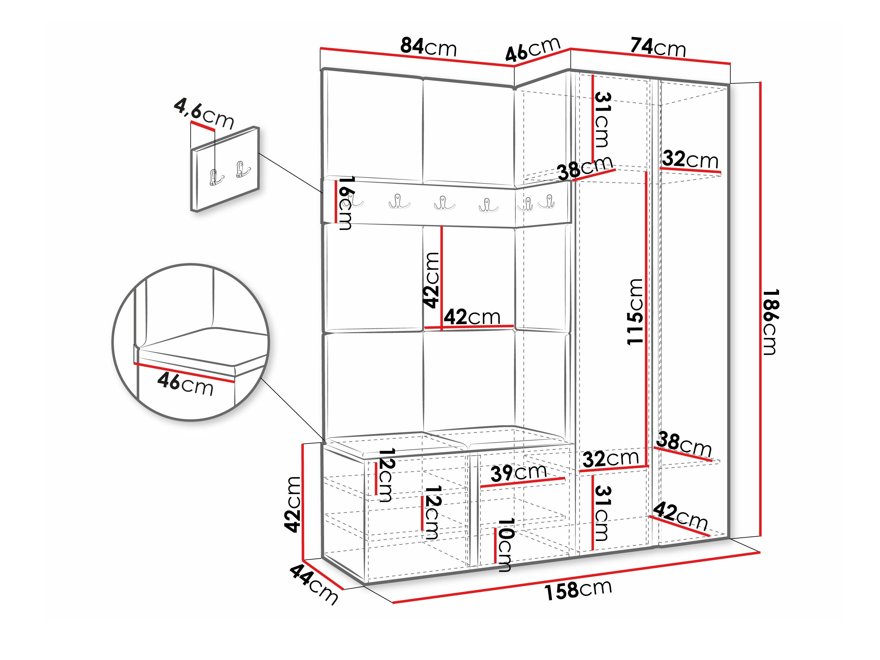 Hallway set Pinis III (Polo 897)
