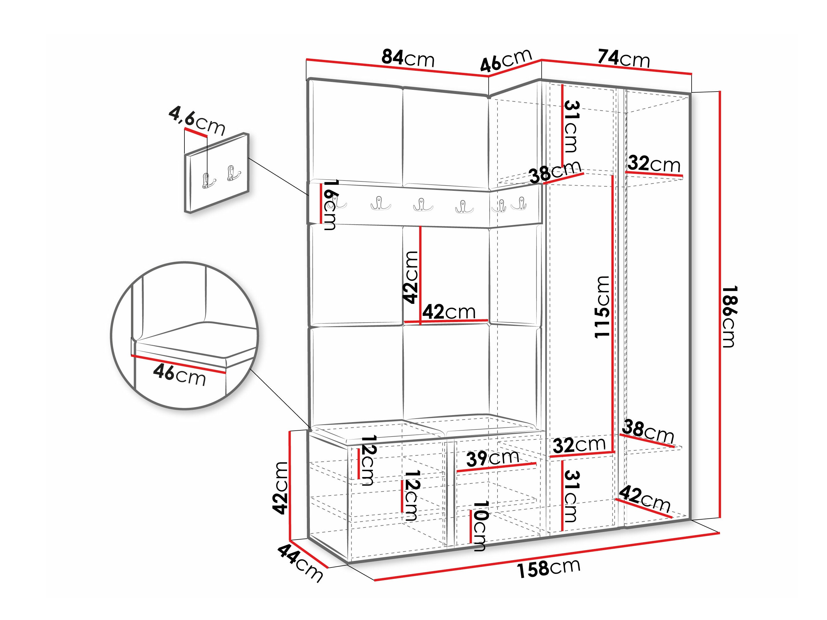 Hallway set Pinis III (Polo 897)