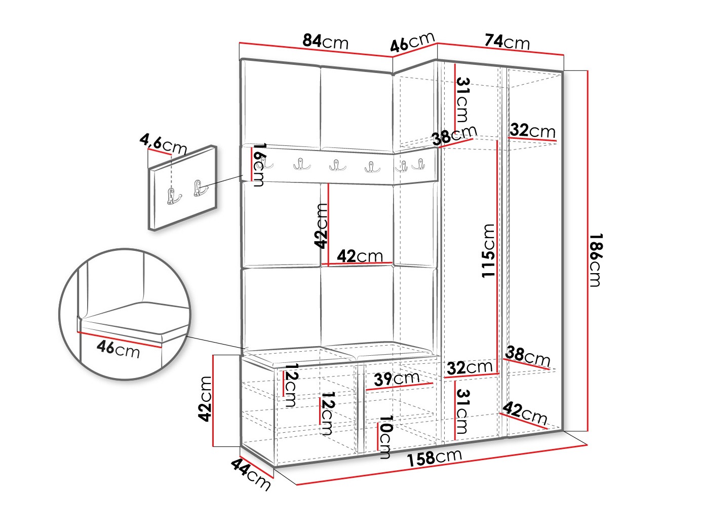 Hallway set Pinis III (Polo 897)