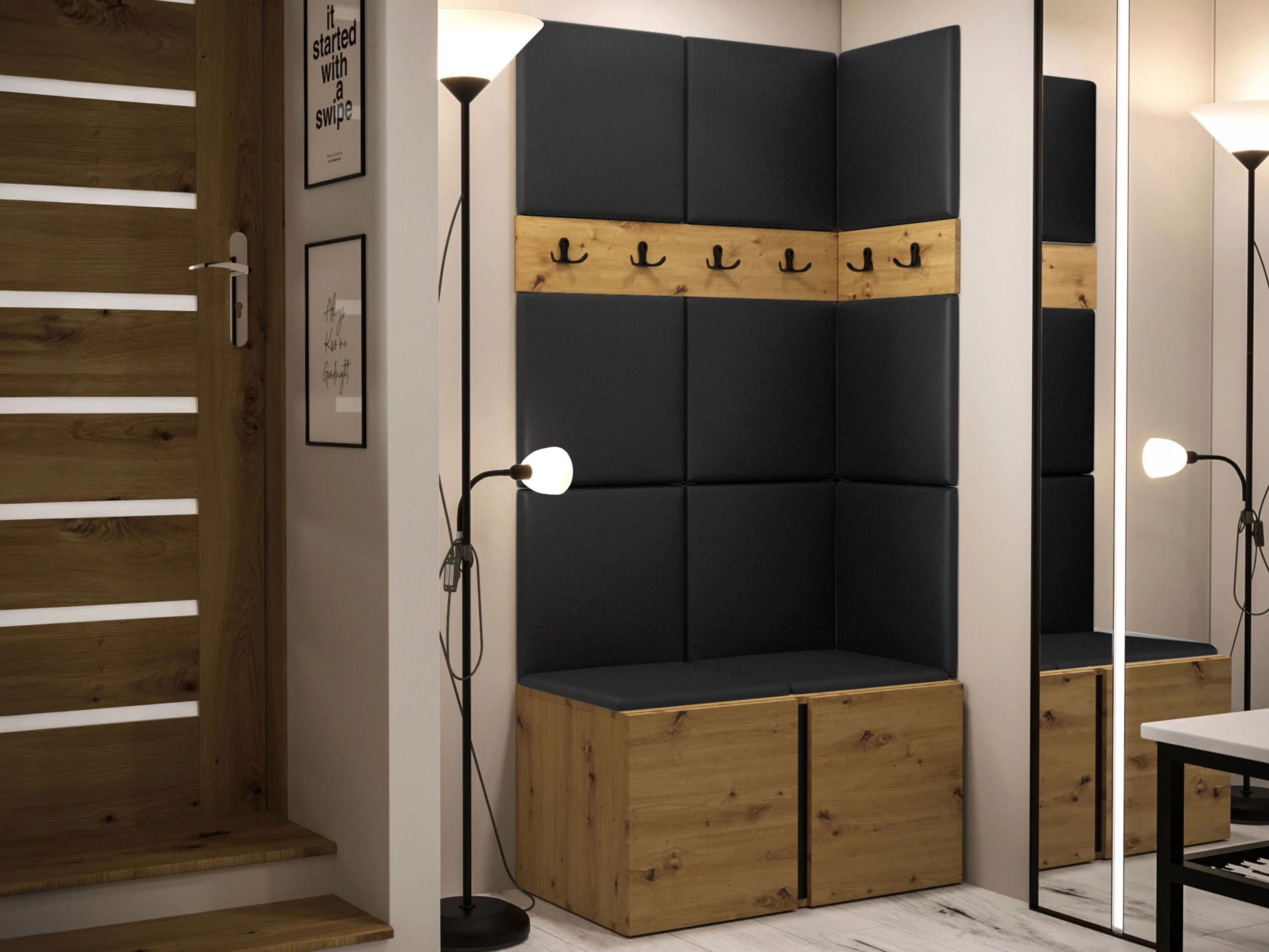 Hallway set Pinis I (Eco-leather Soft 011)