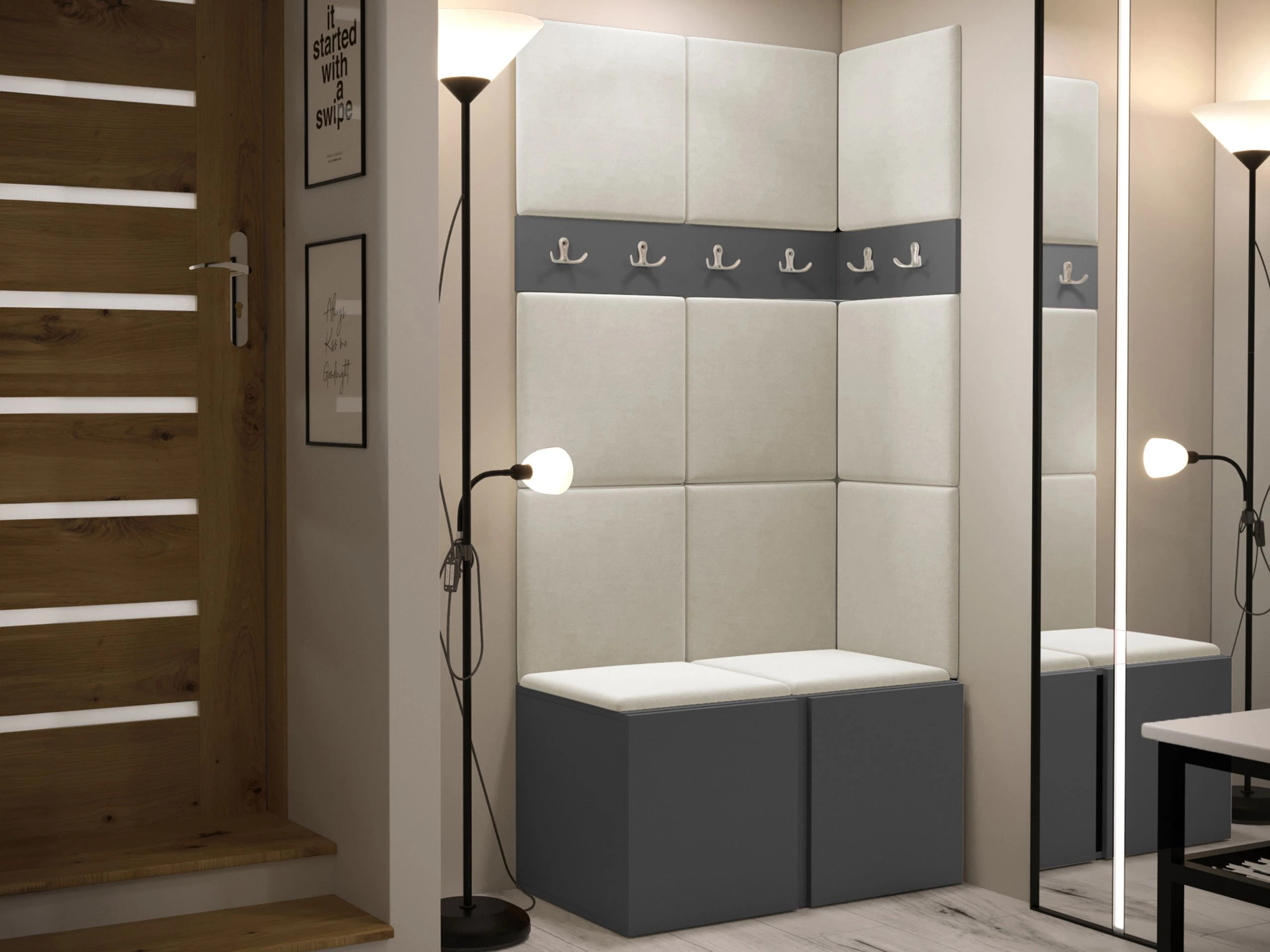 Hallway set Pinis I (Graphite)
