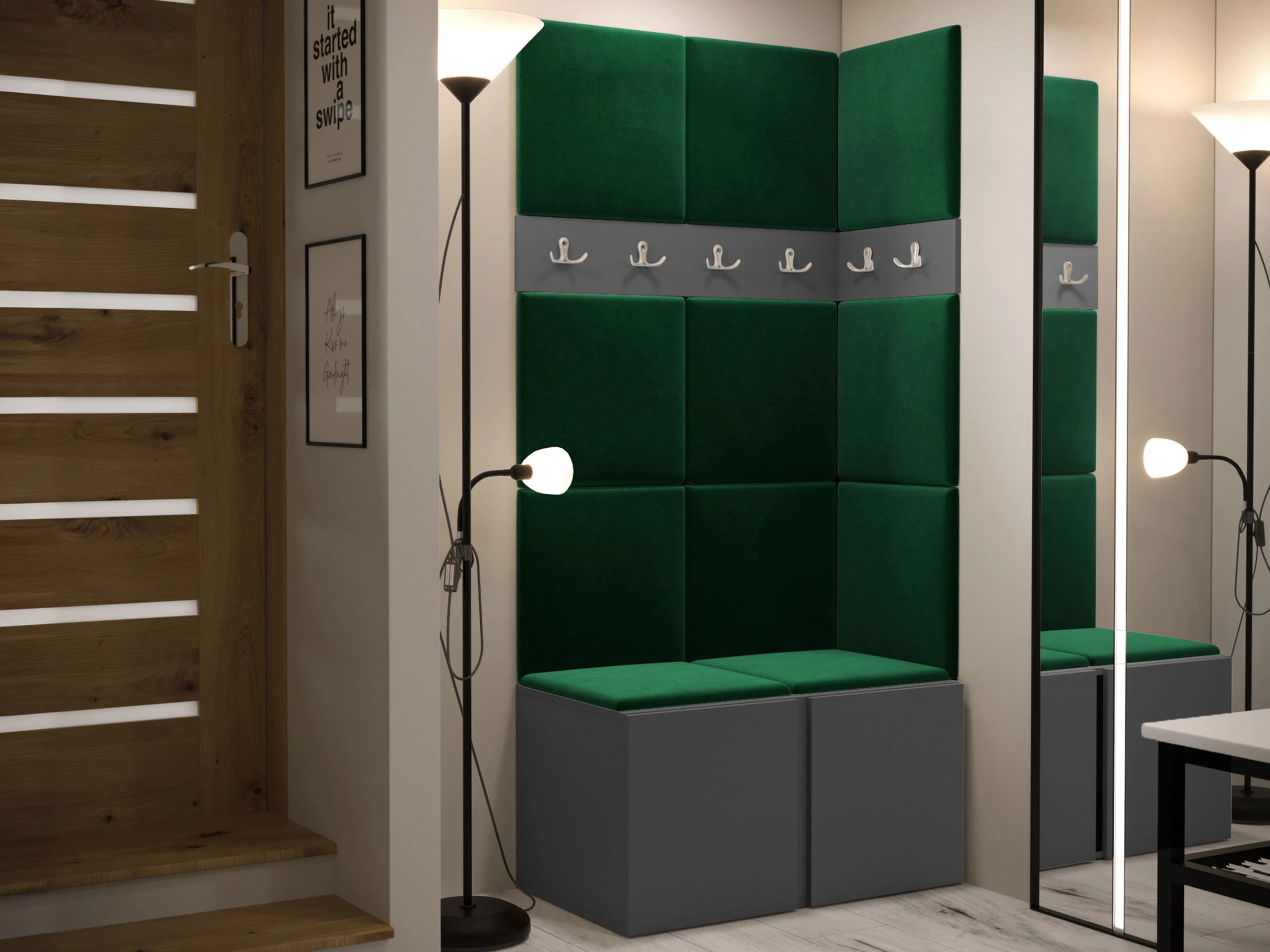 Hallway set Pinis I (Graphite)