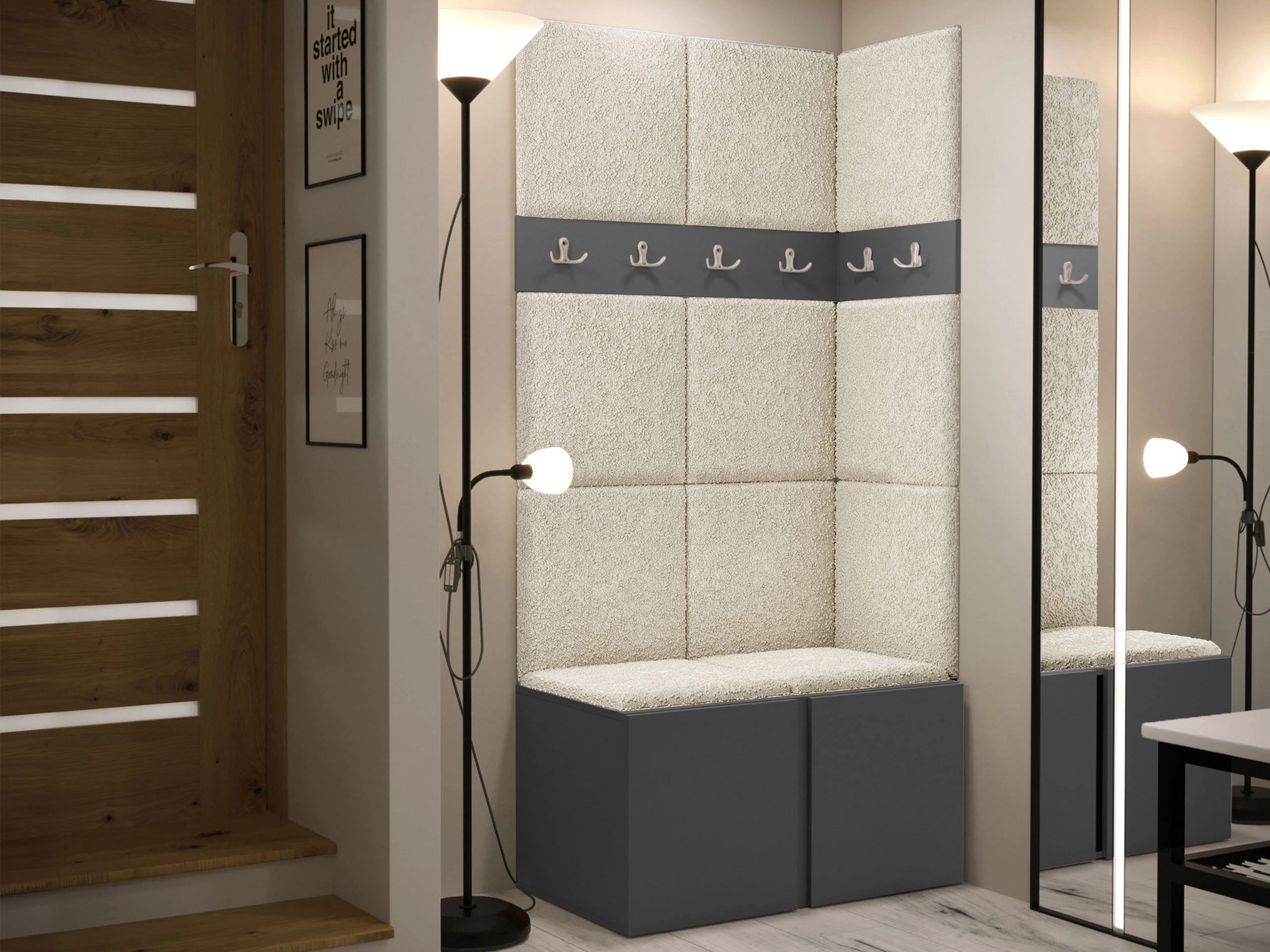 Hallway set Pinis I (Graphite)