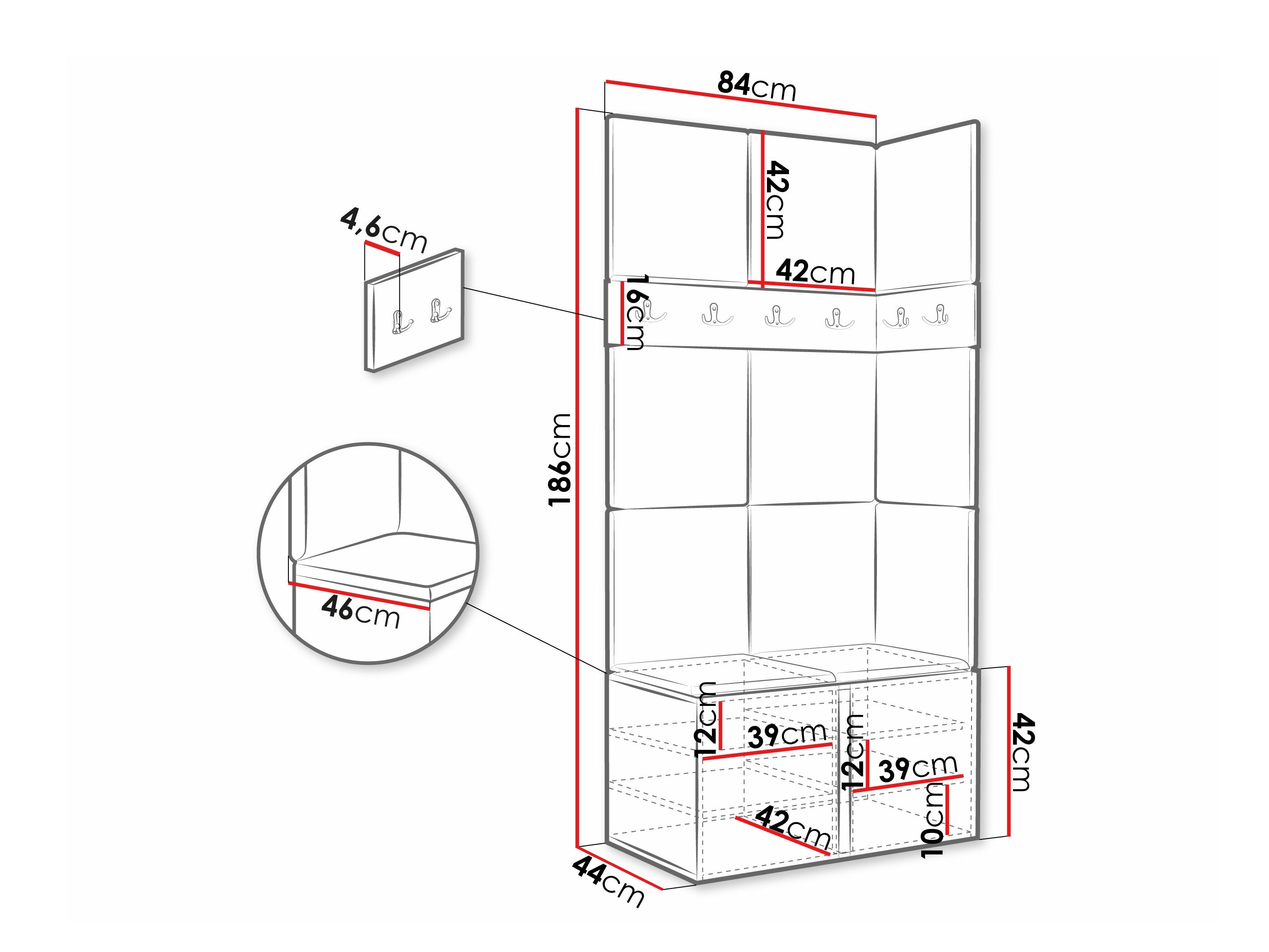 Hallway set Pinis I (White)