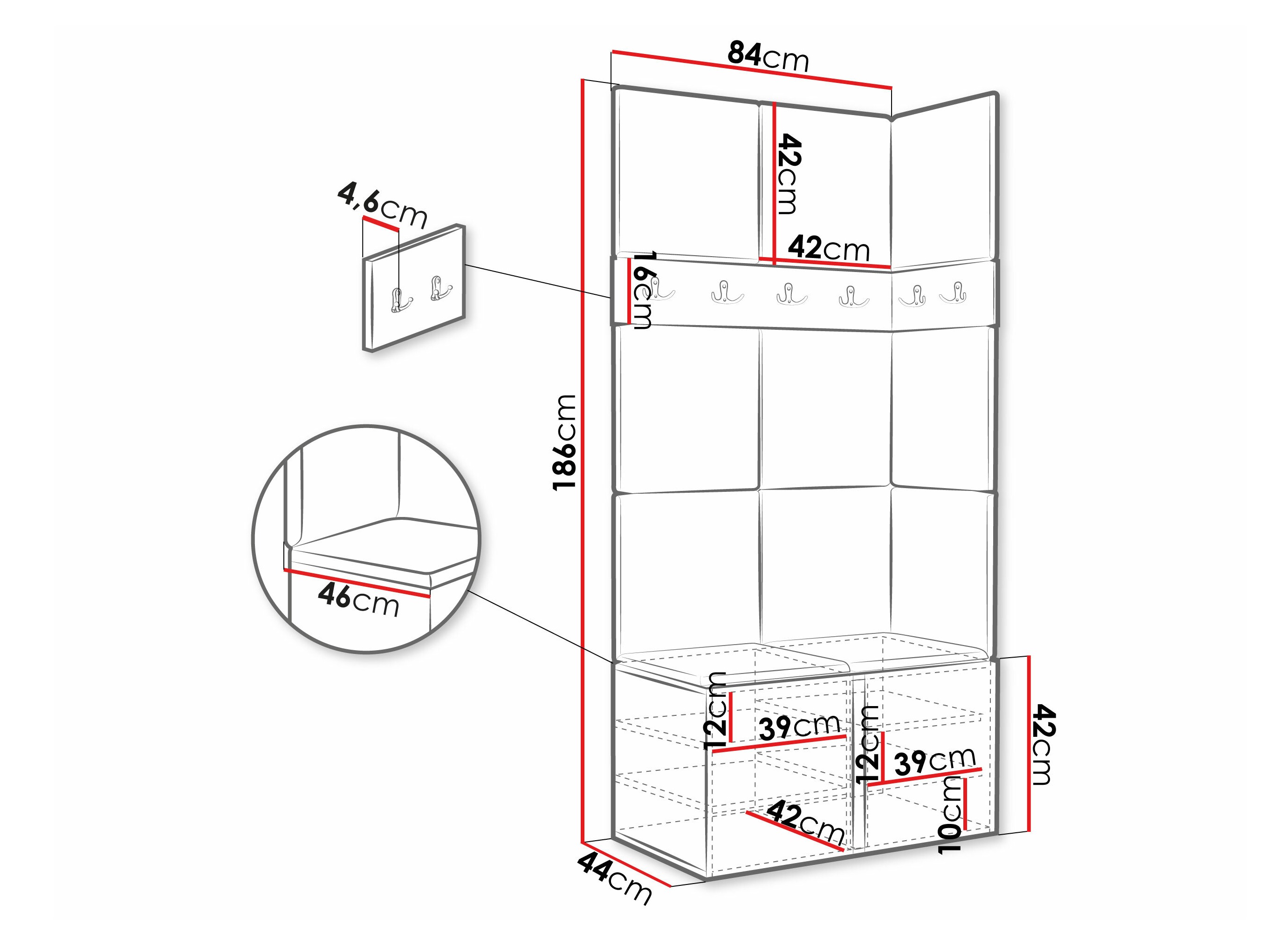 Hallway set Pinis I (White)