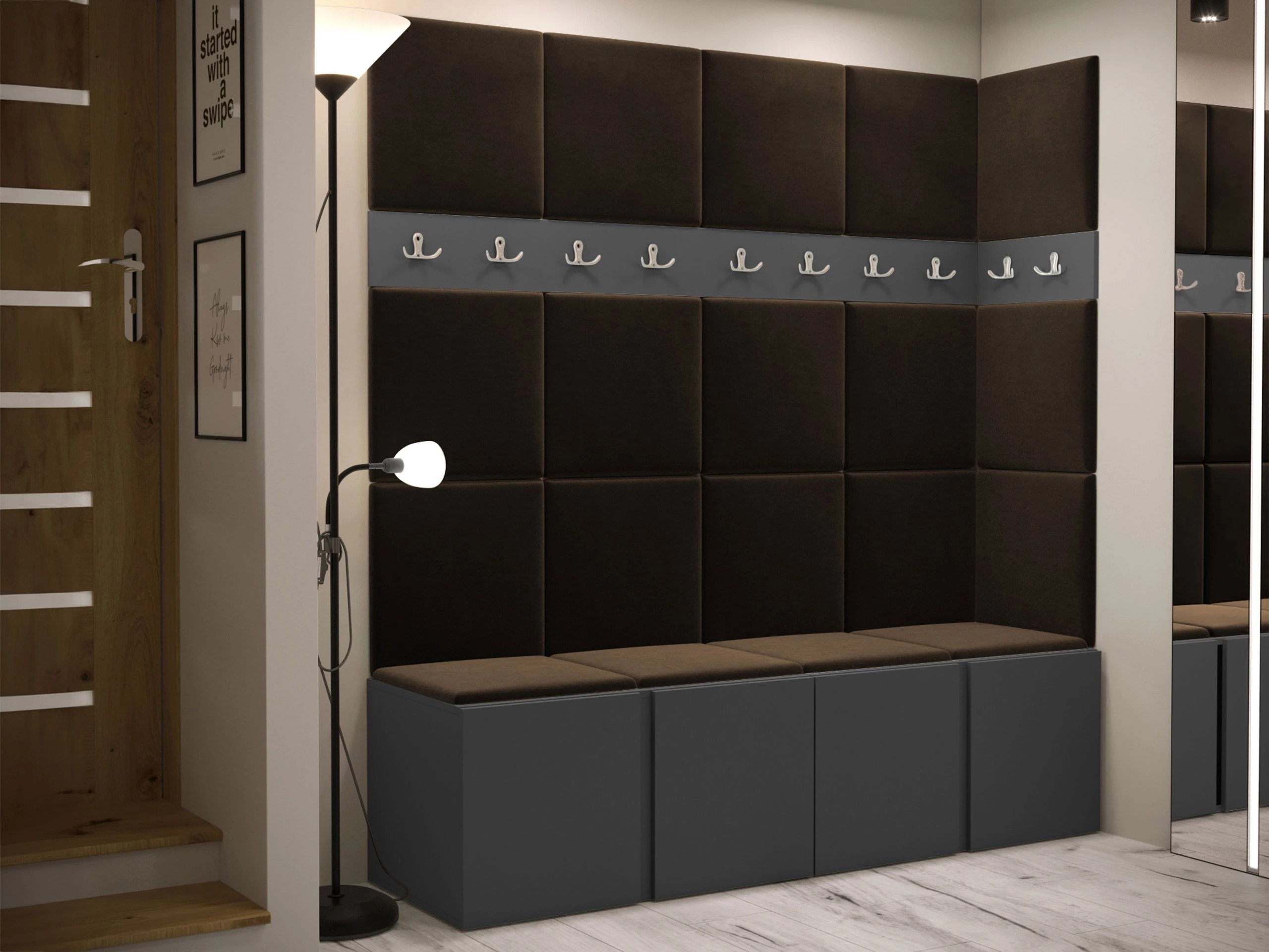 Hallway set Pinis II (Graphite)