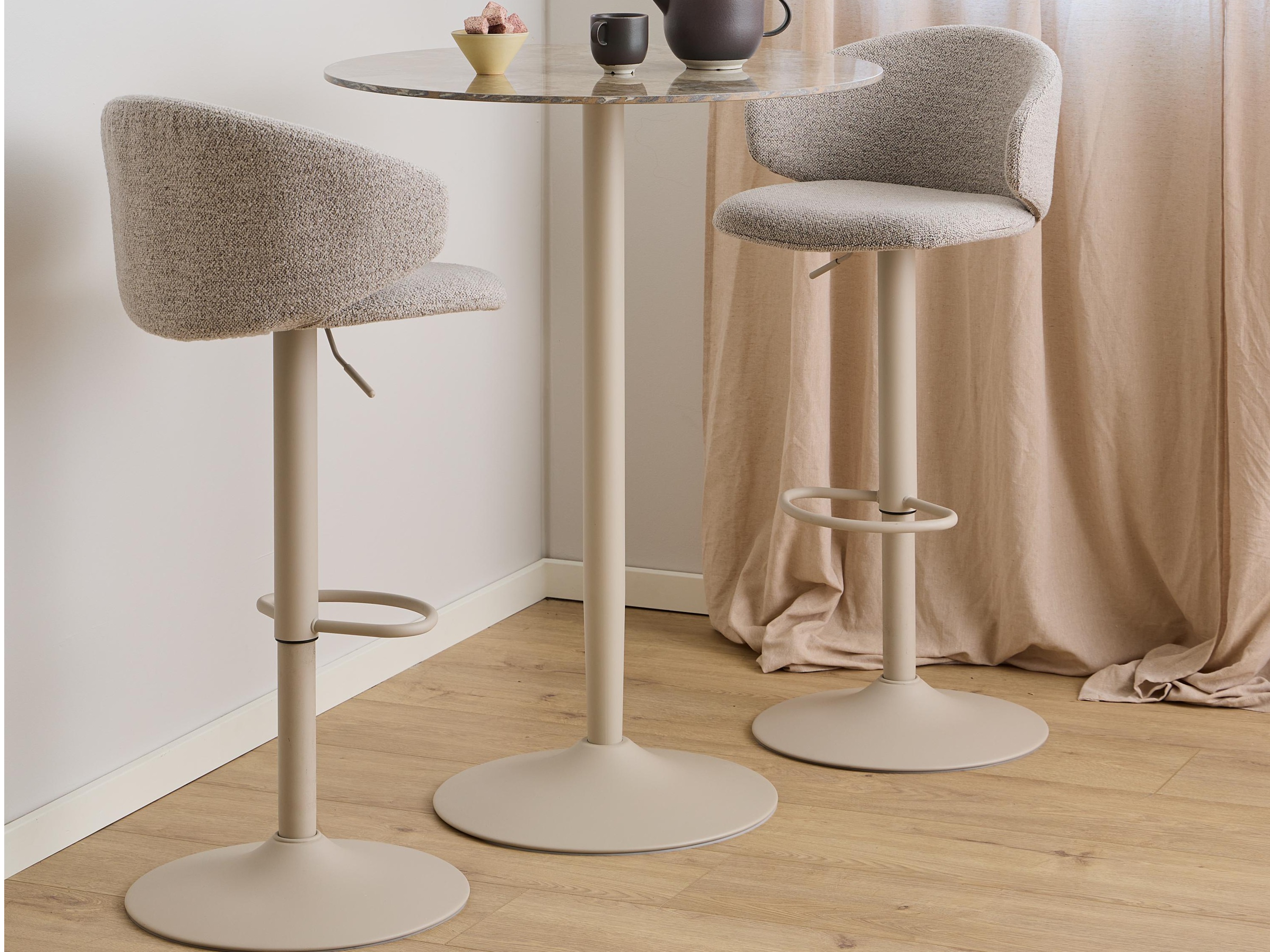 Bar table Norsica 863 (Brown marble)
