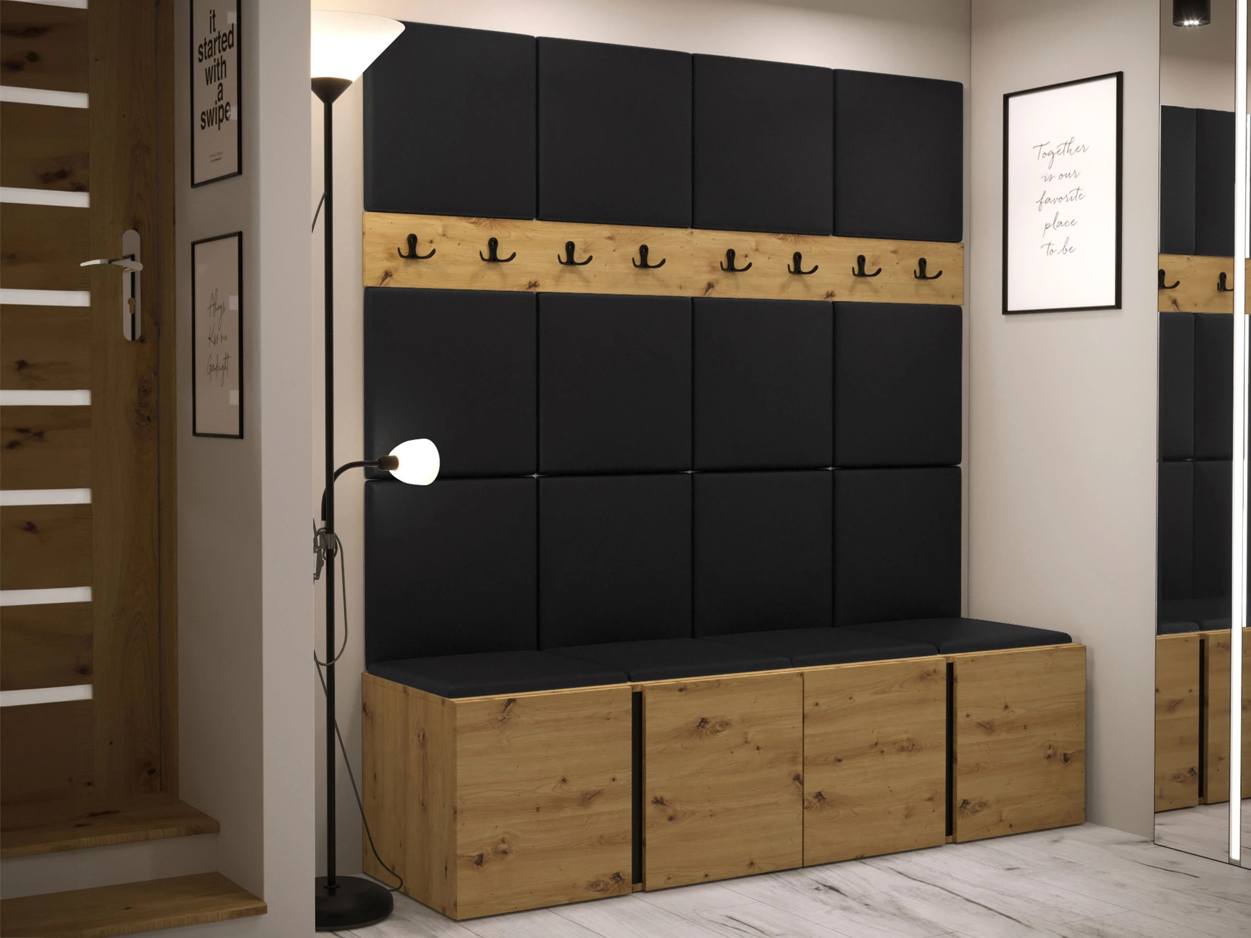 Hallway set Pinis V (Eco-leather Soft 011)