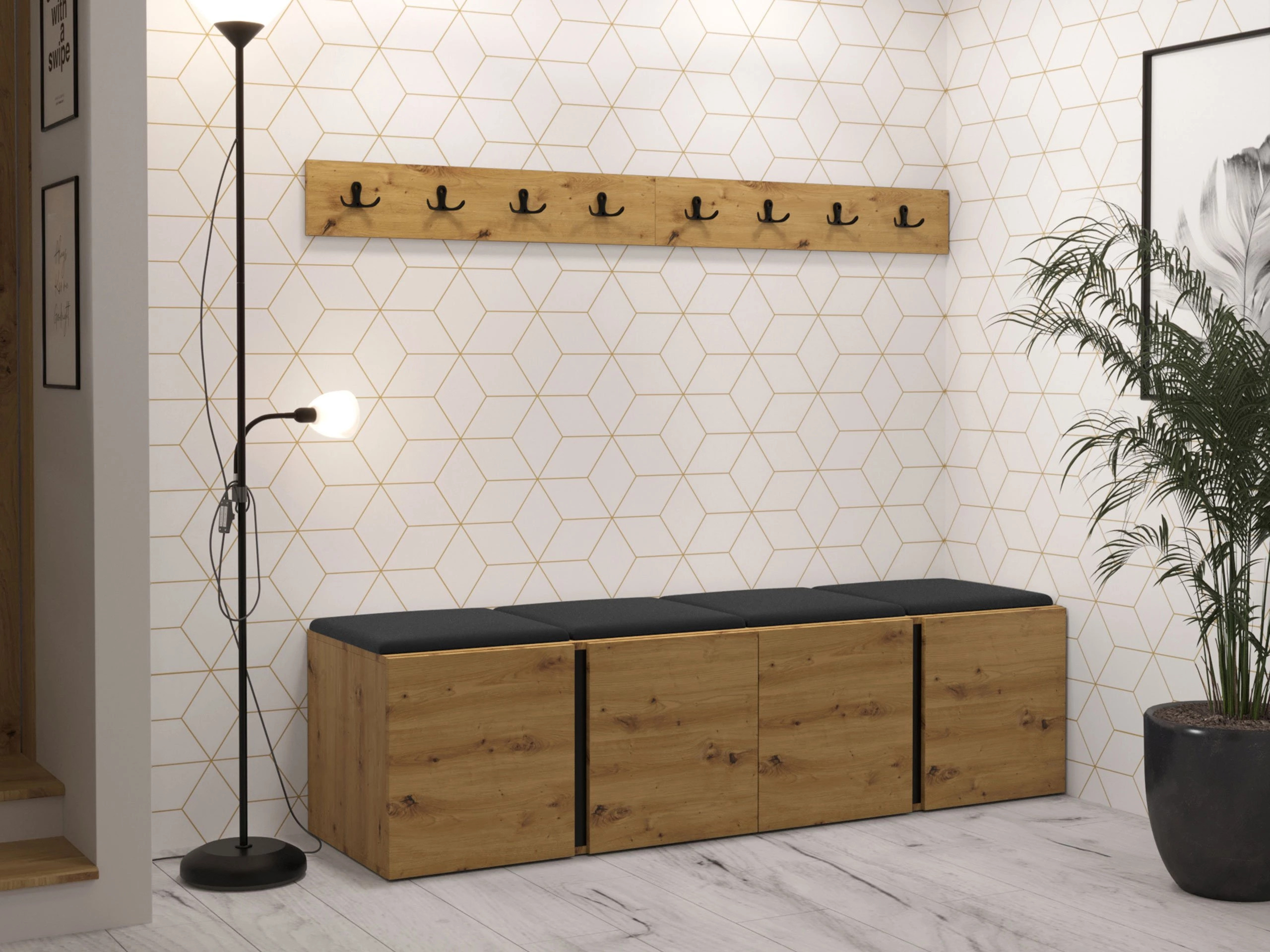 Hallway set Hartford 276 (Eco-leather Soft 011)