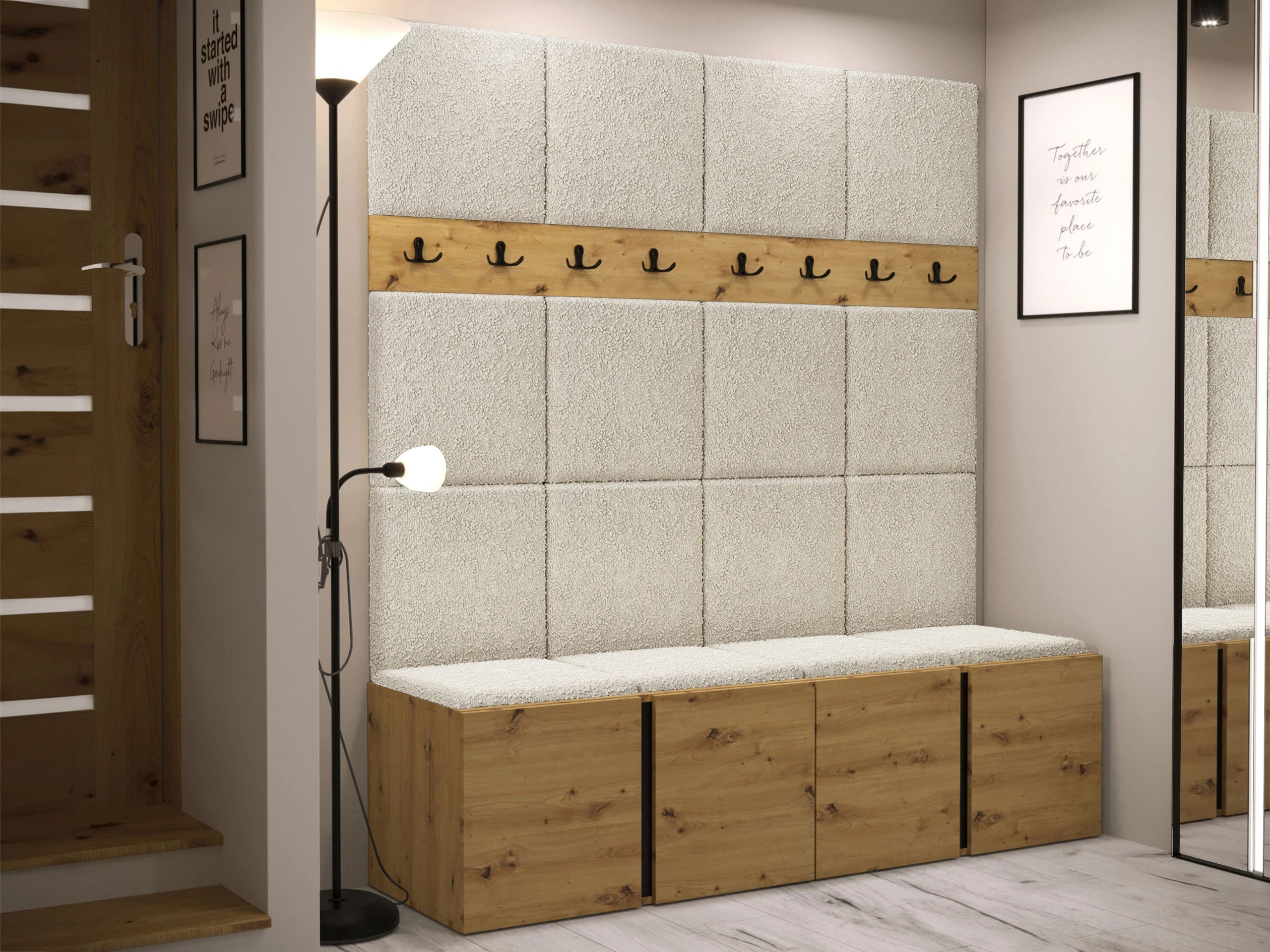 Hallway set Pinis V (Artisan oak)