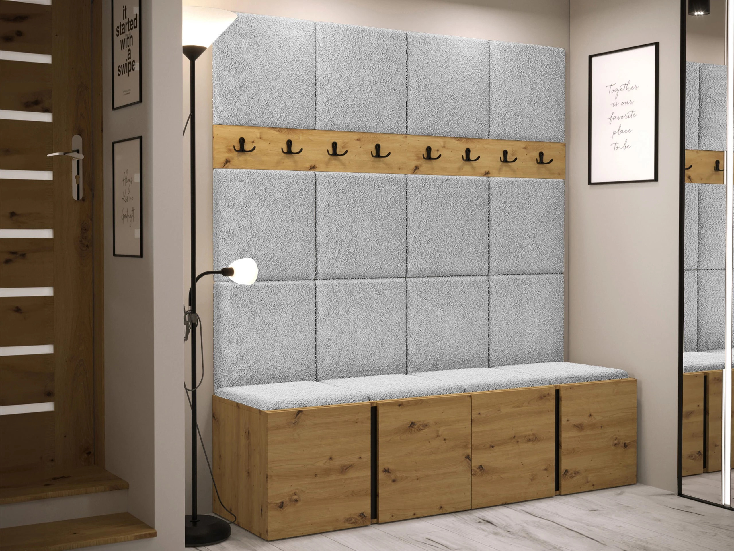 Hallway set Pinis V (Artisan oak)