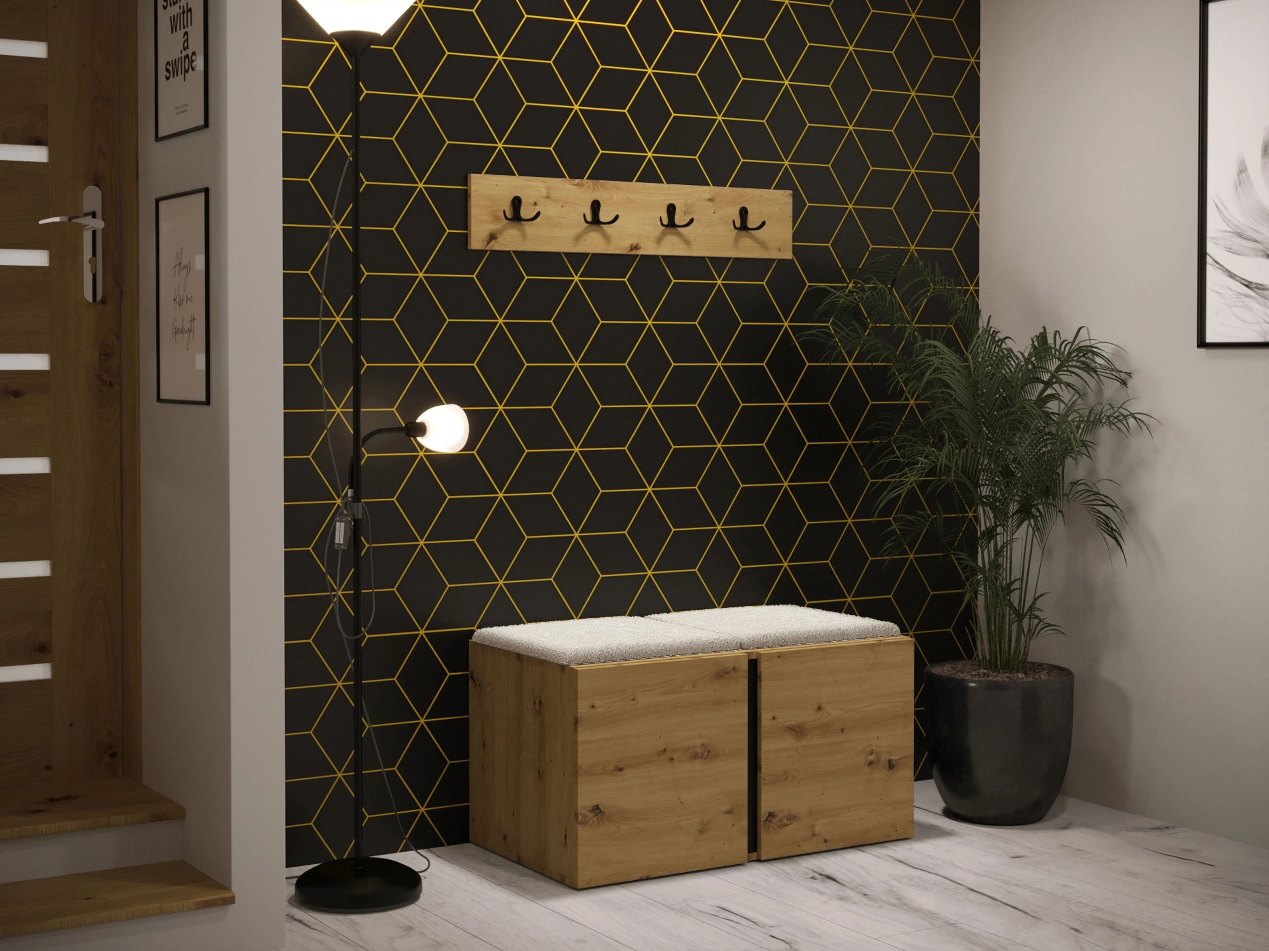 Hallway set Pinis VI (Artisan oak)