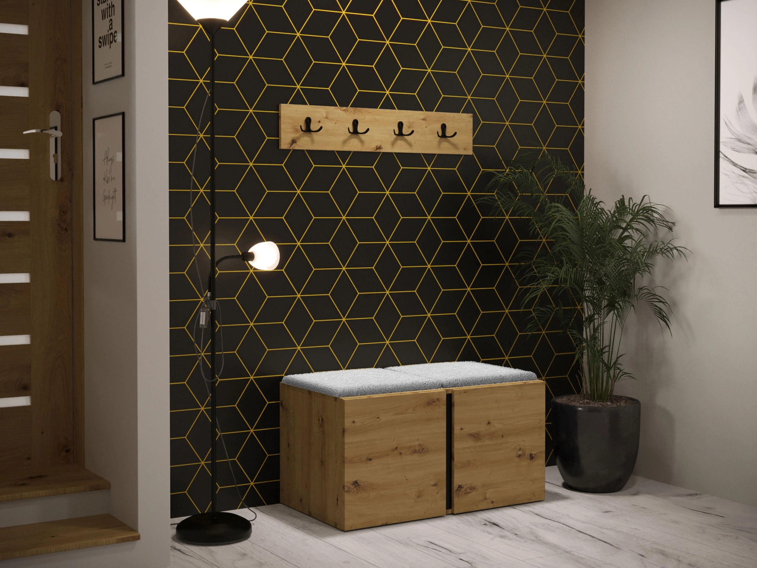 Hallway set Pinis VI (Artisan oak)