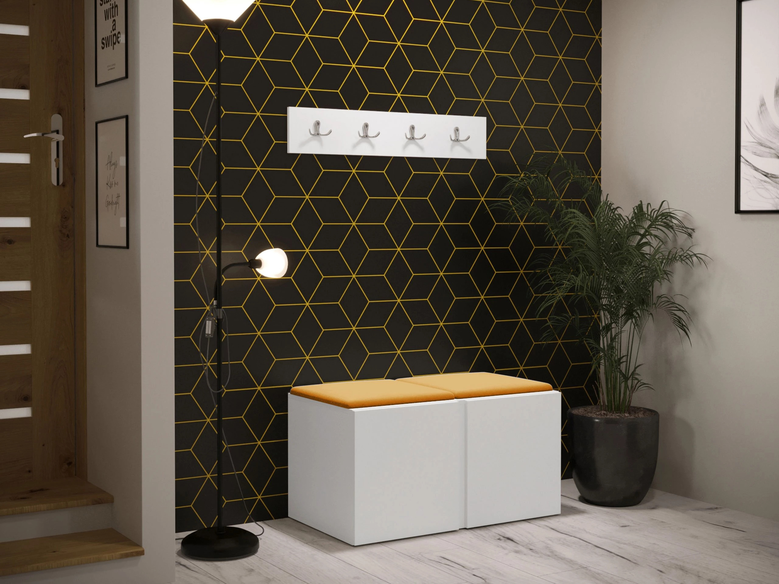 Hallway set Pinis VI (White)