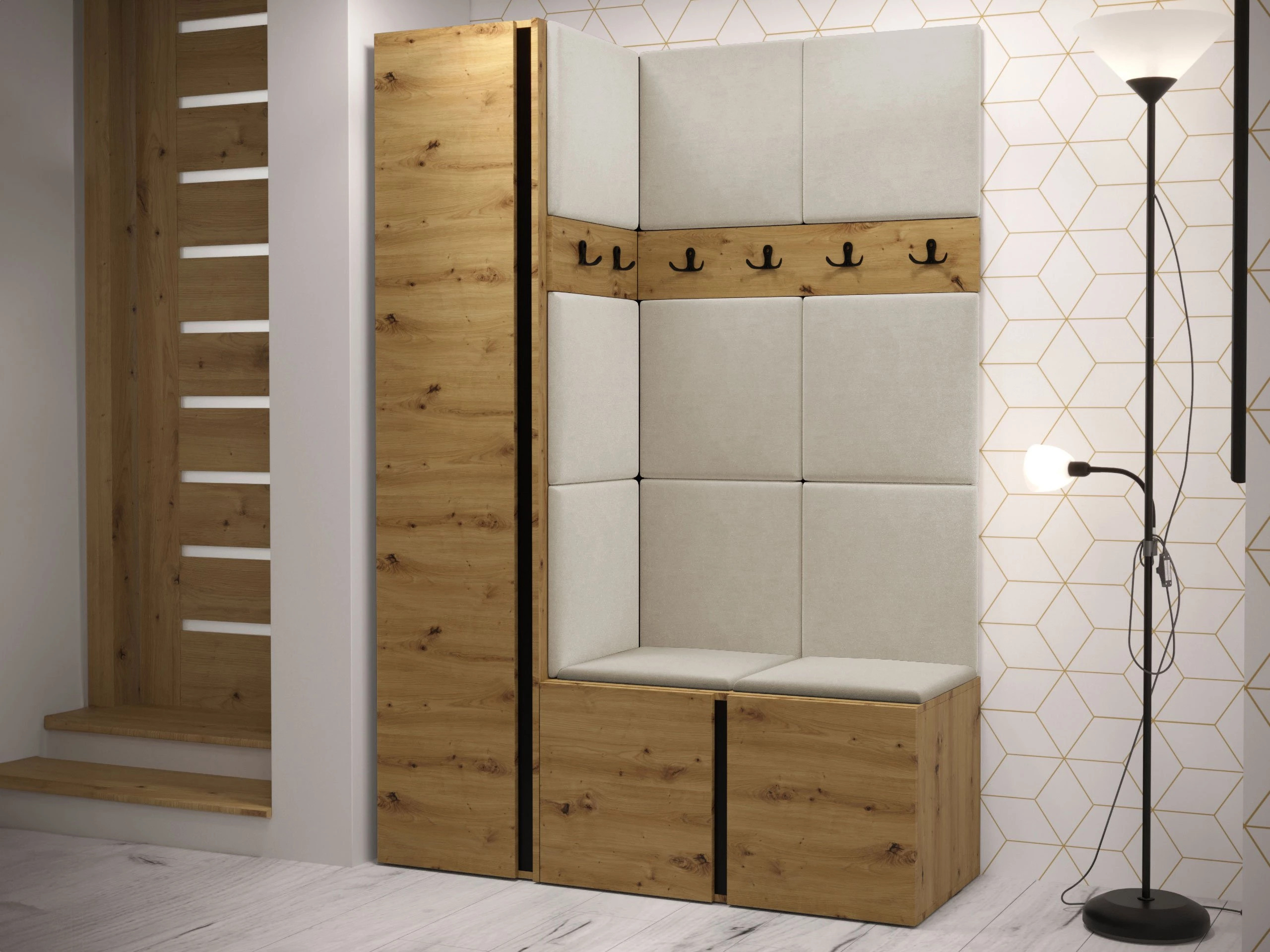 Hallway set Pinis IX (Artisan oak)