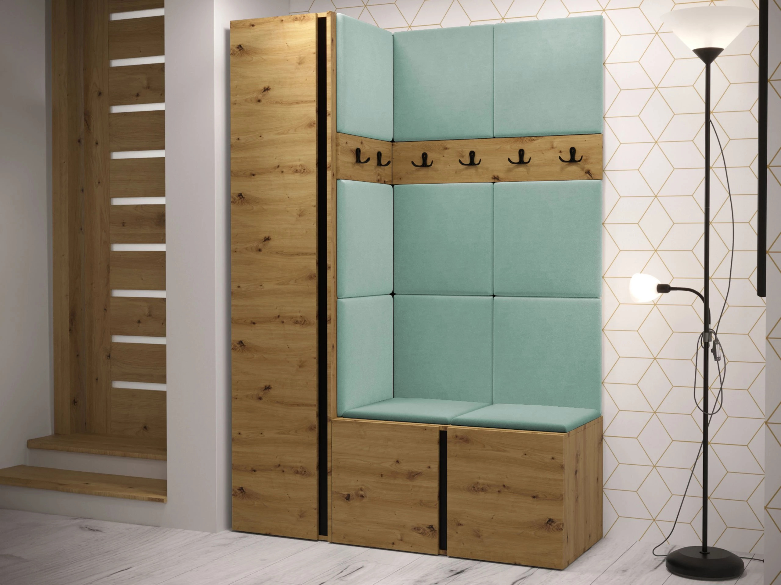 Hallway set Pinis IX (Artisan oak)