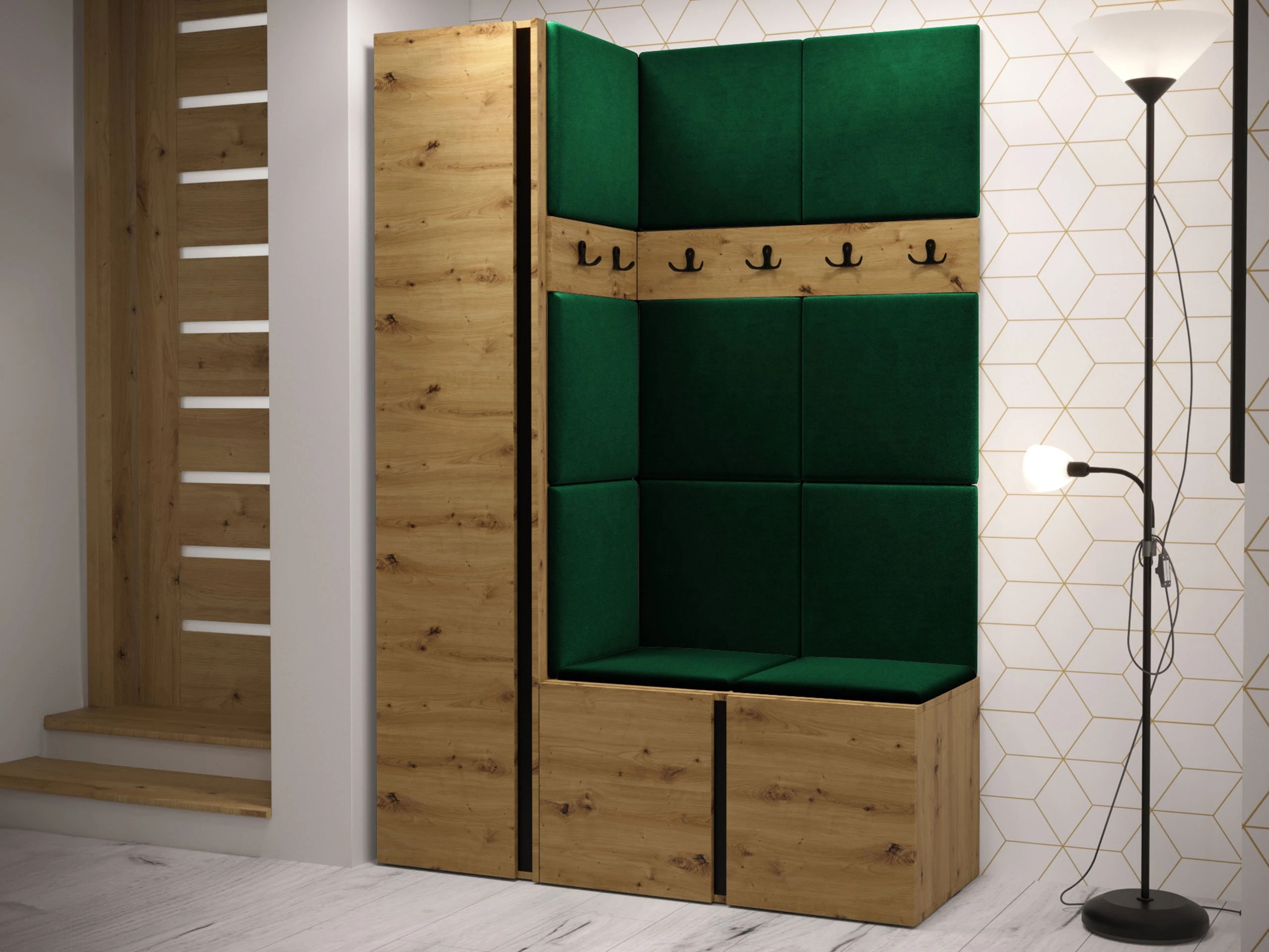 Hallway set Pinis IX (Artisan oak)