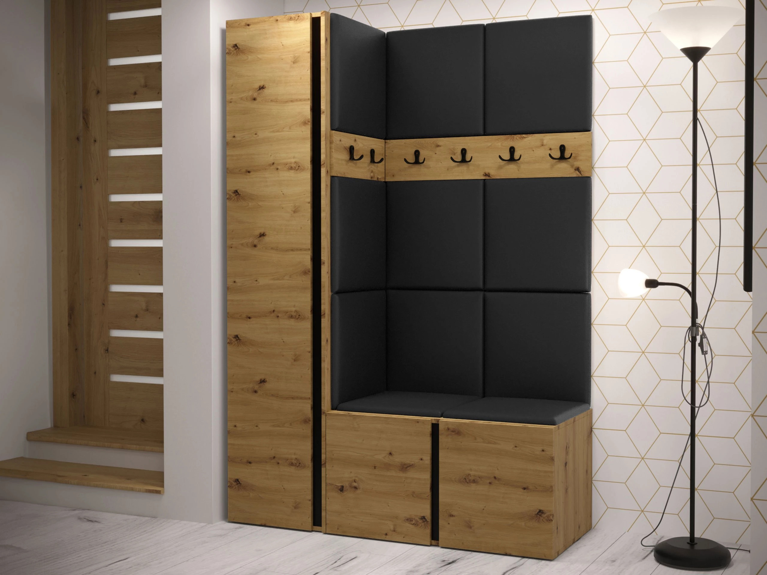 Hallway set Pinis IX (Artisan oak)