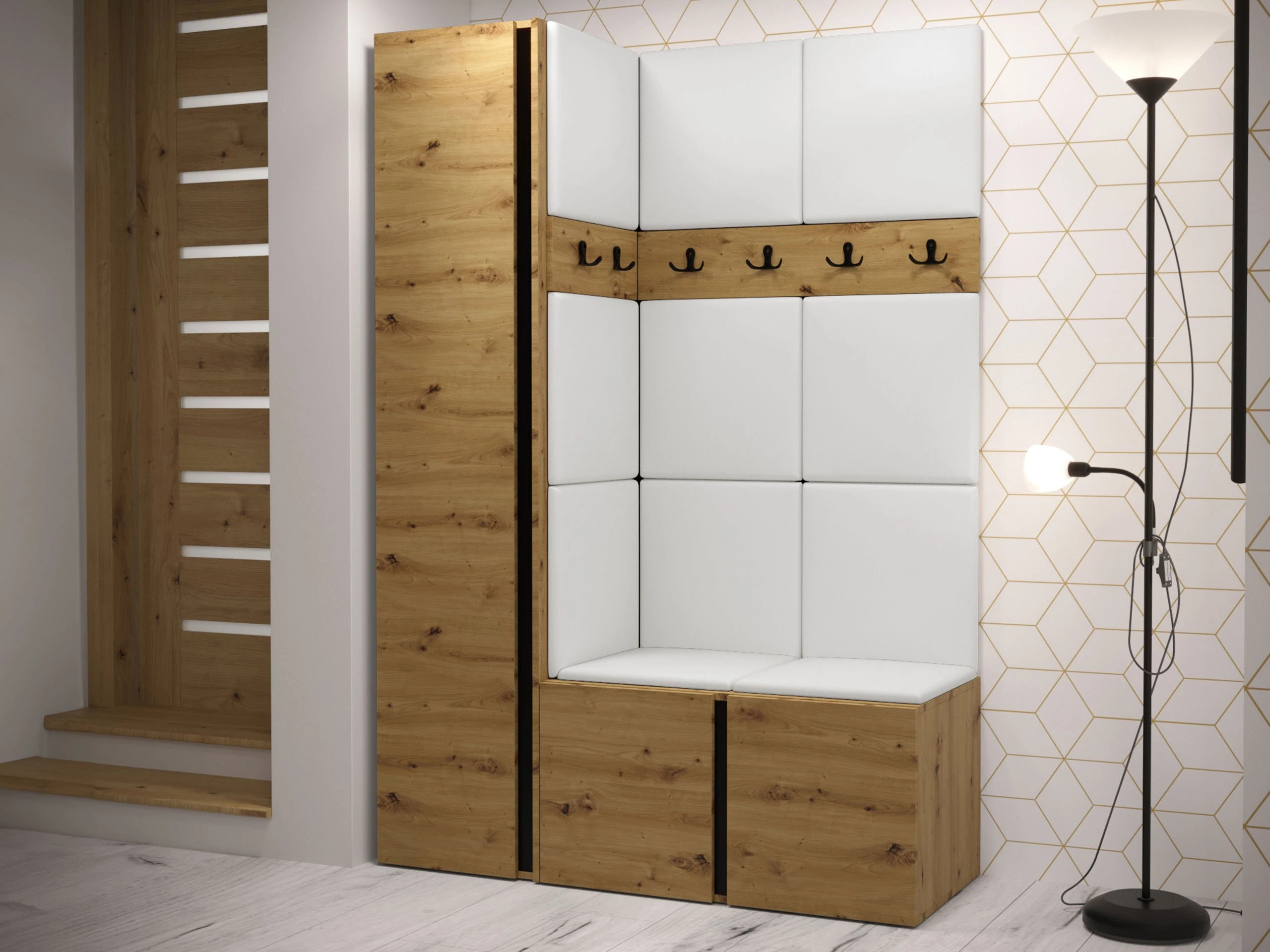 Hallway set Pinis IX (Artisan oak)