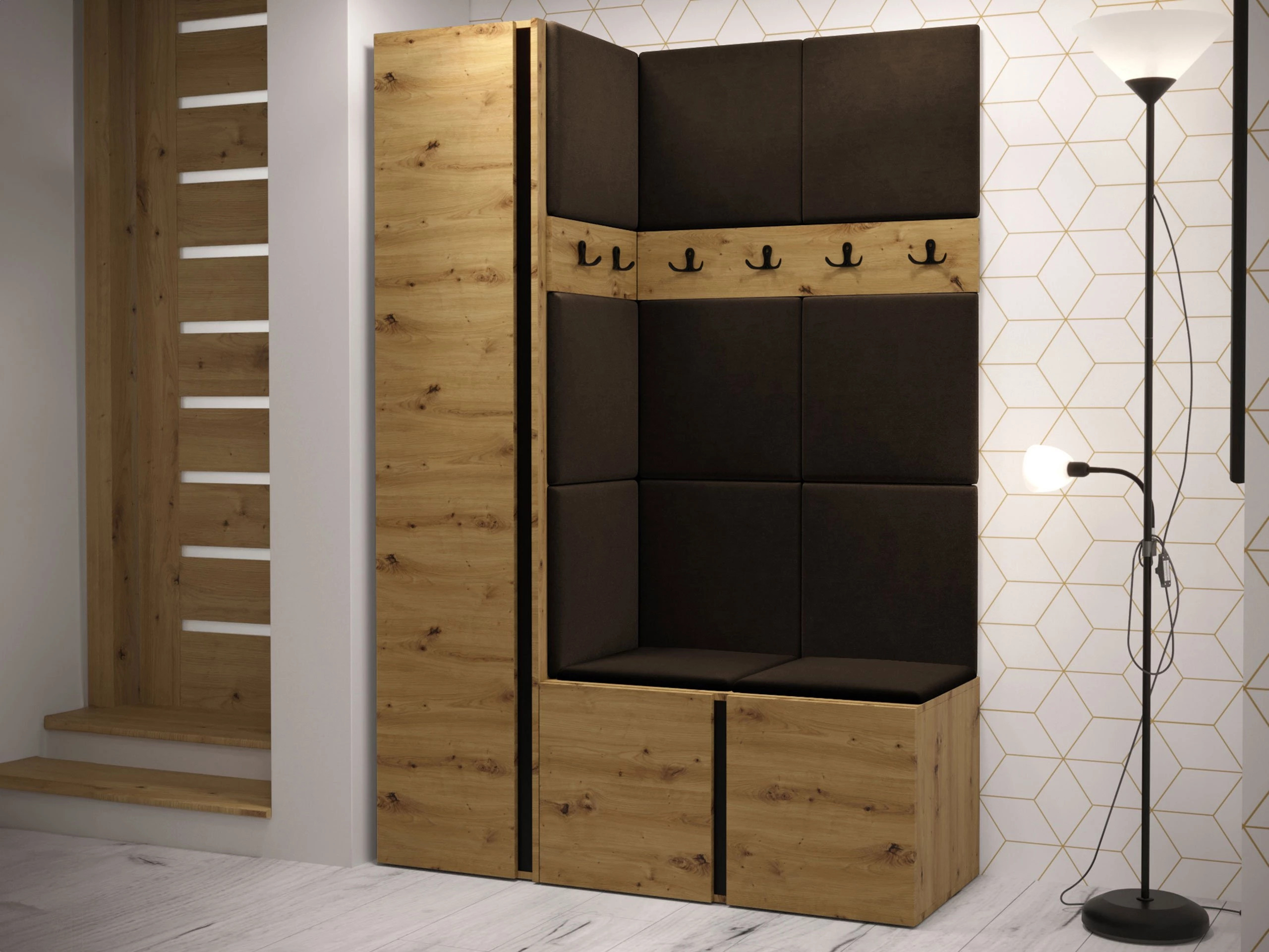 Hallway set Pinis IX (Artisan oak)