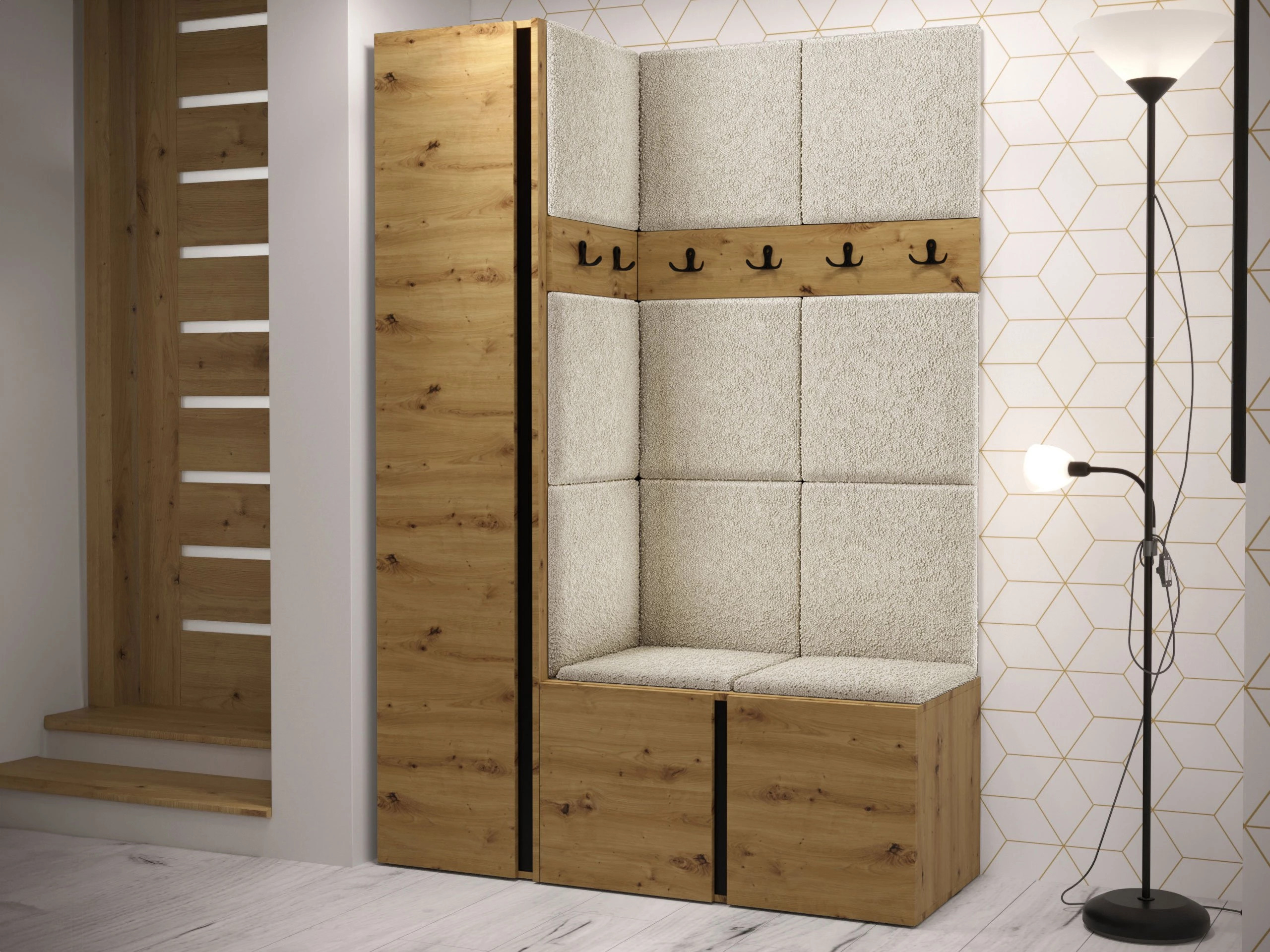 Hallway set Pinis IX (Artisan oak)