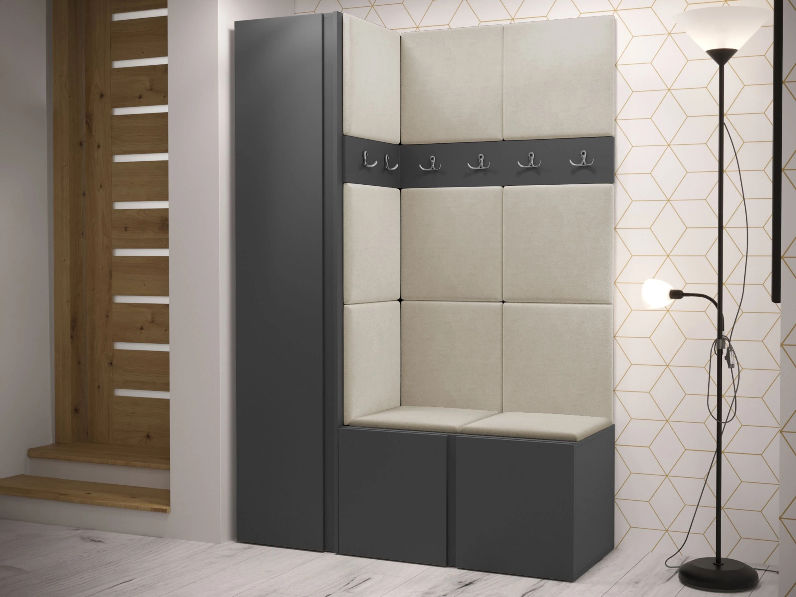 Hallway set Pinis IX (Graphite)