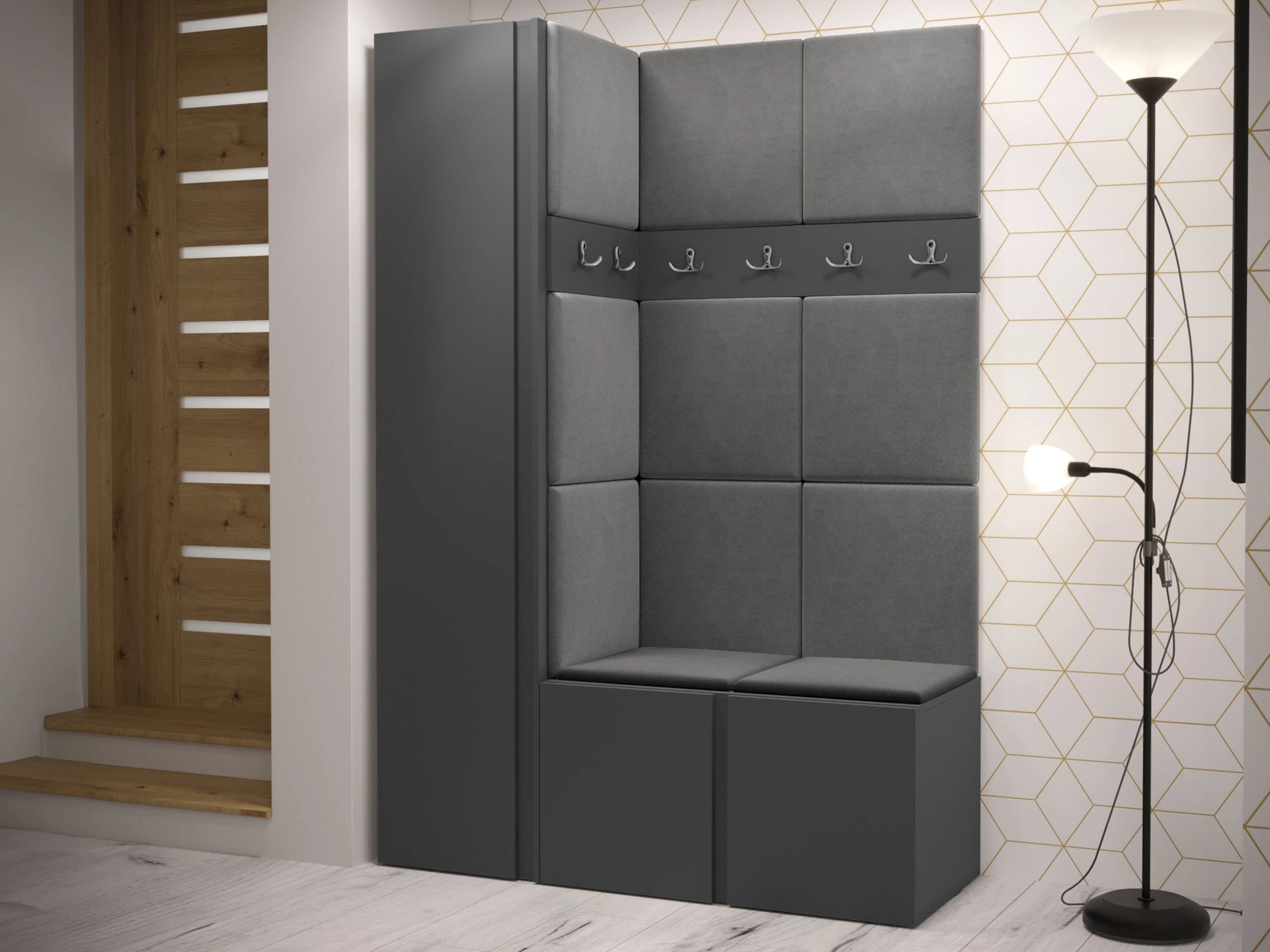 Hallway set Pinis IX (Graphite)