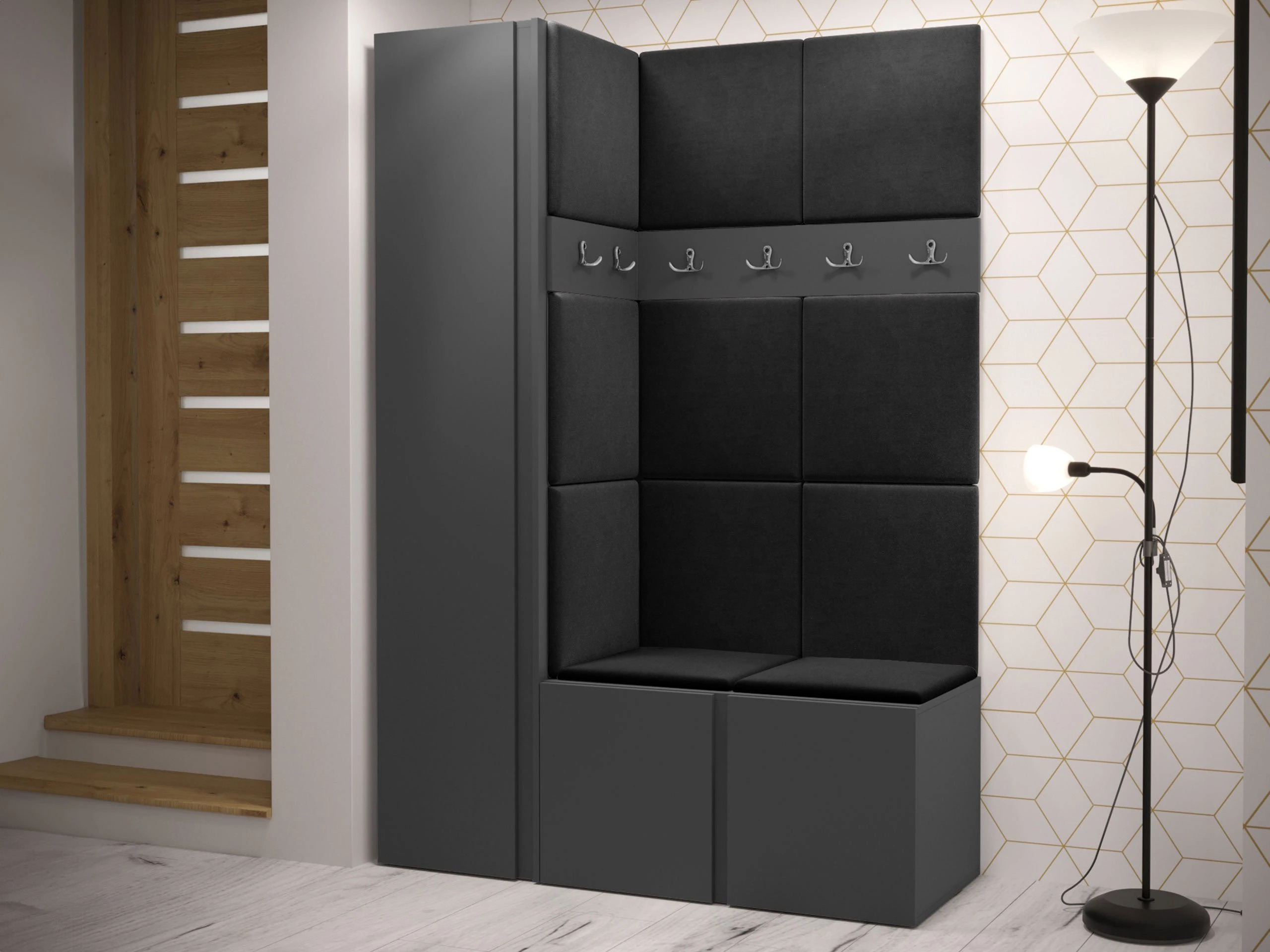 Hallway set Pinis IX (Graphite)