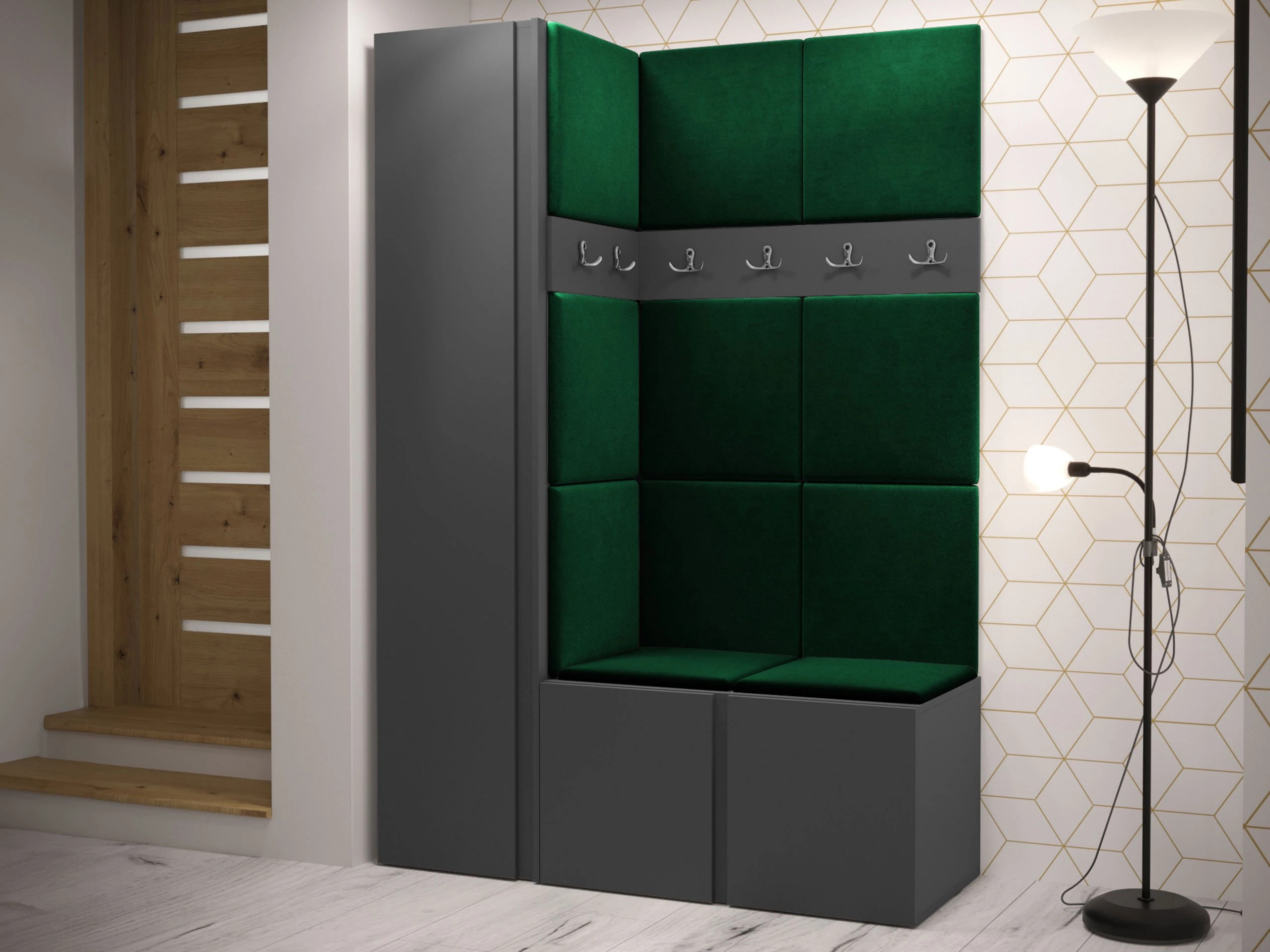 Hallway set Pinis IX (Graphite)