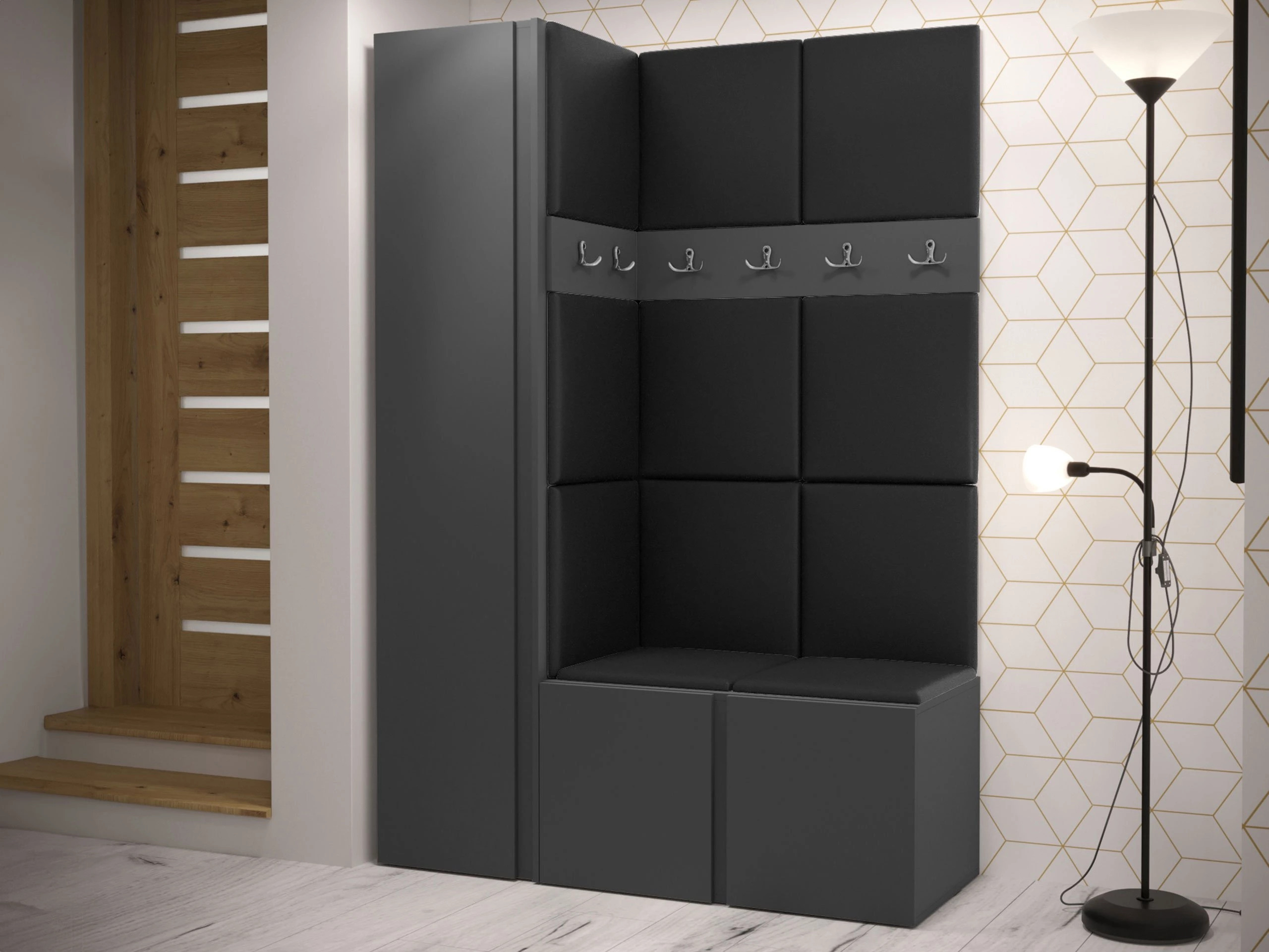 Hallway set Pinis IX (Graphite)