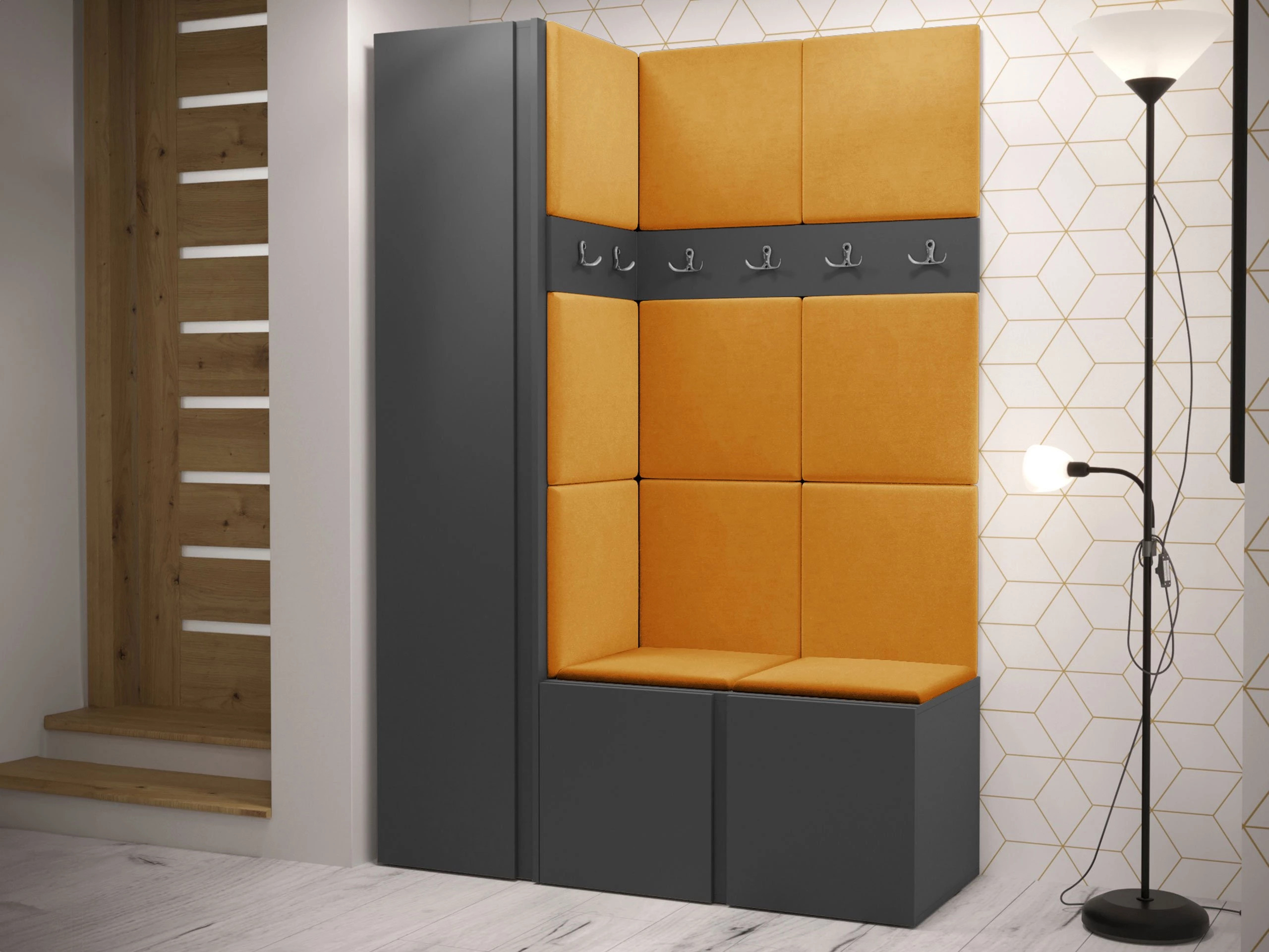 Hallway set Pinis IX (Graphite)