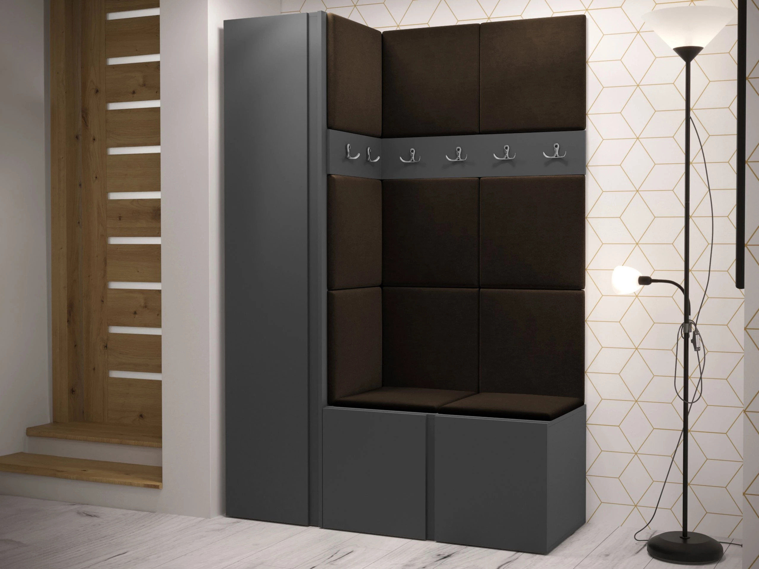 Hallway set Pinis IX (Graphite)