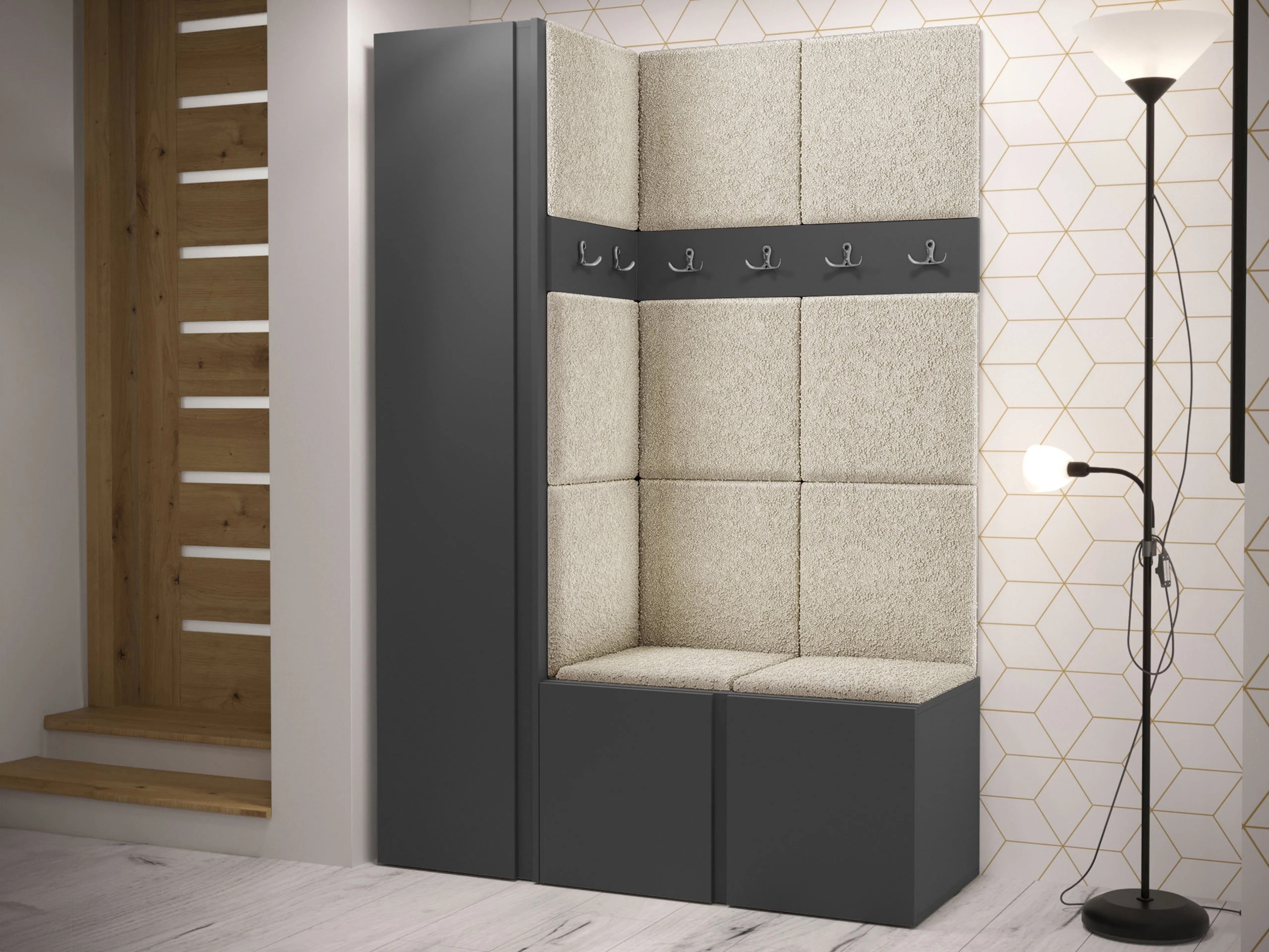 Hallway set Pinis IX (Graphite)
