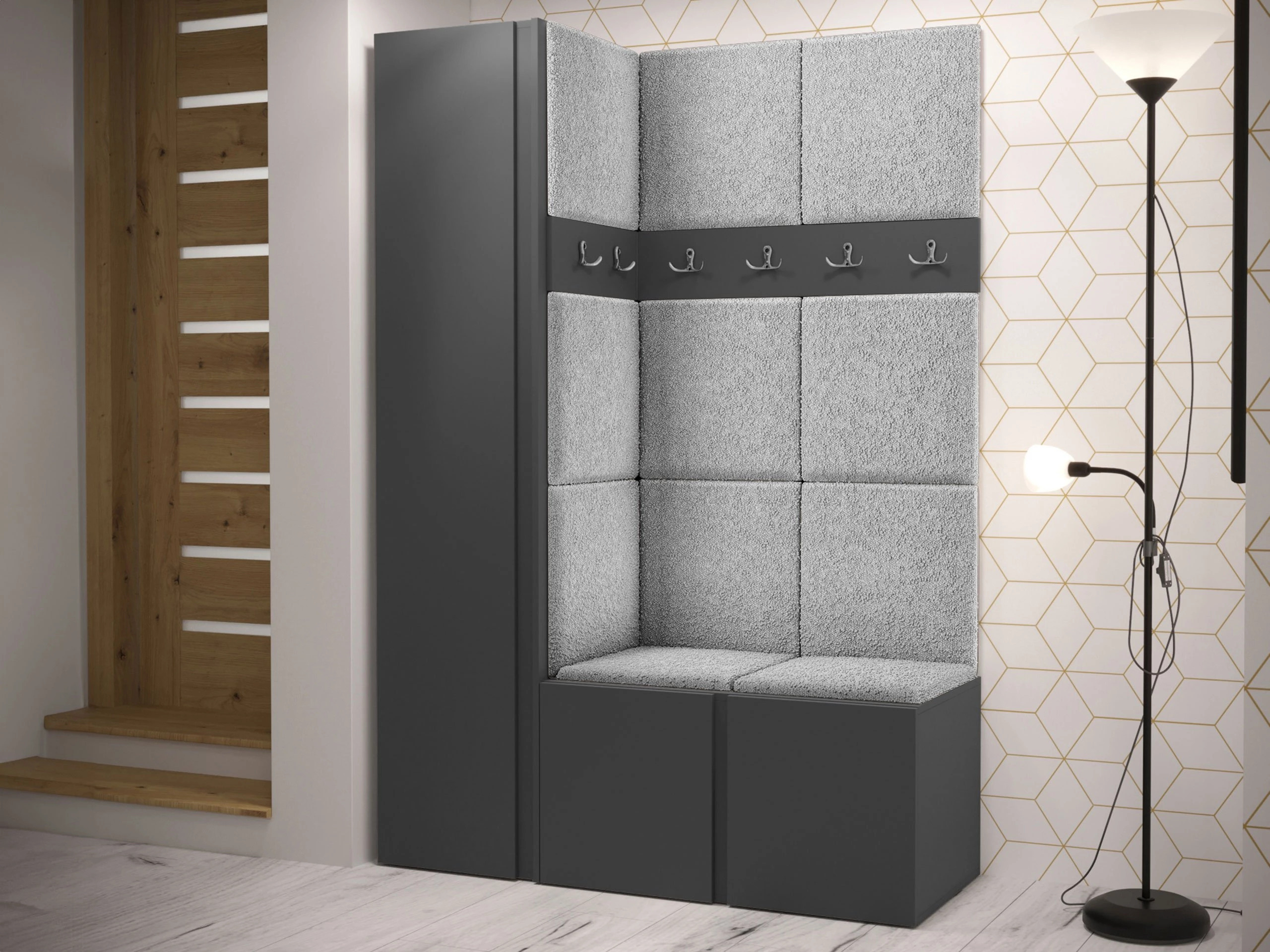 Hallway set Pinis IX (Graphite)