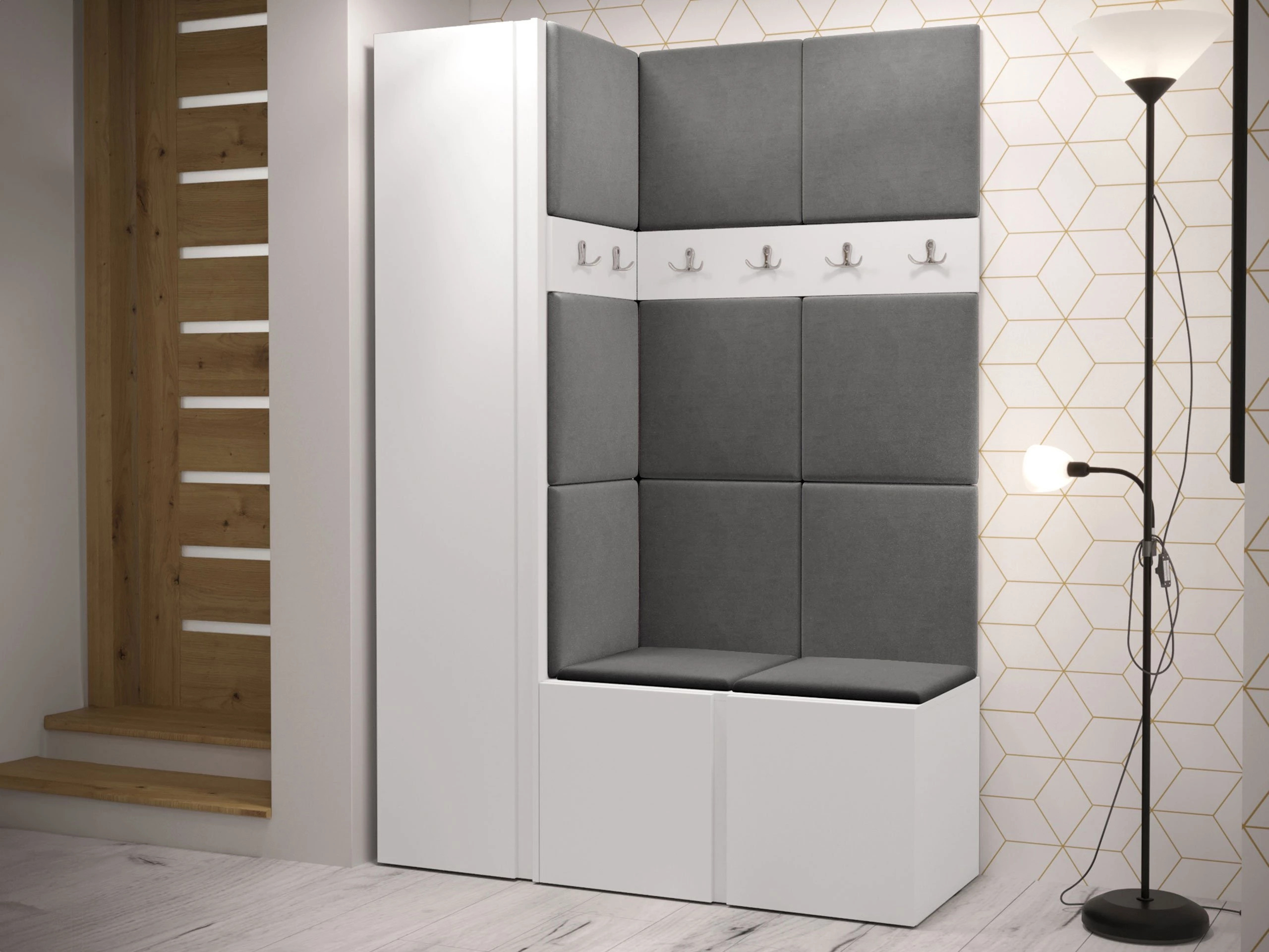 Hallway set Pinis IX (White)