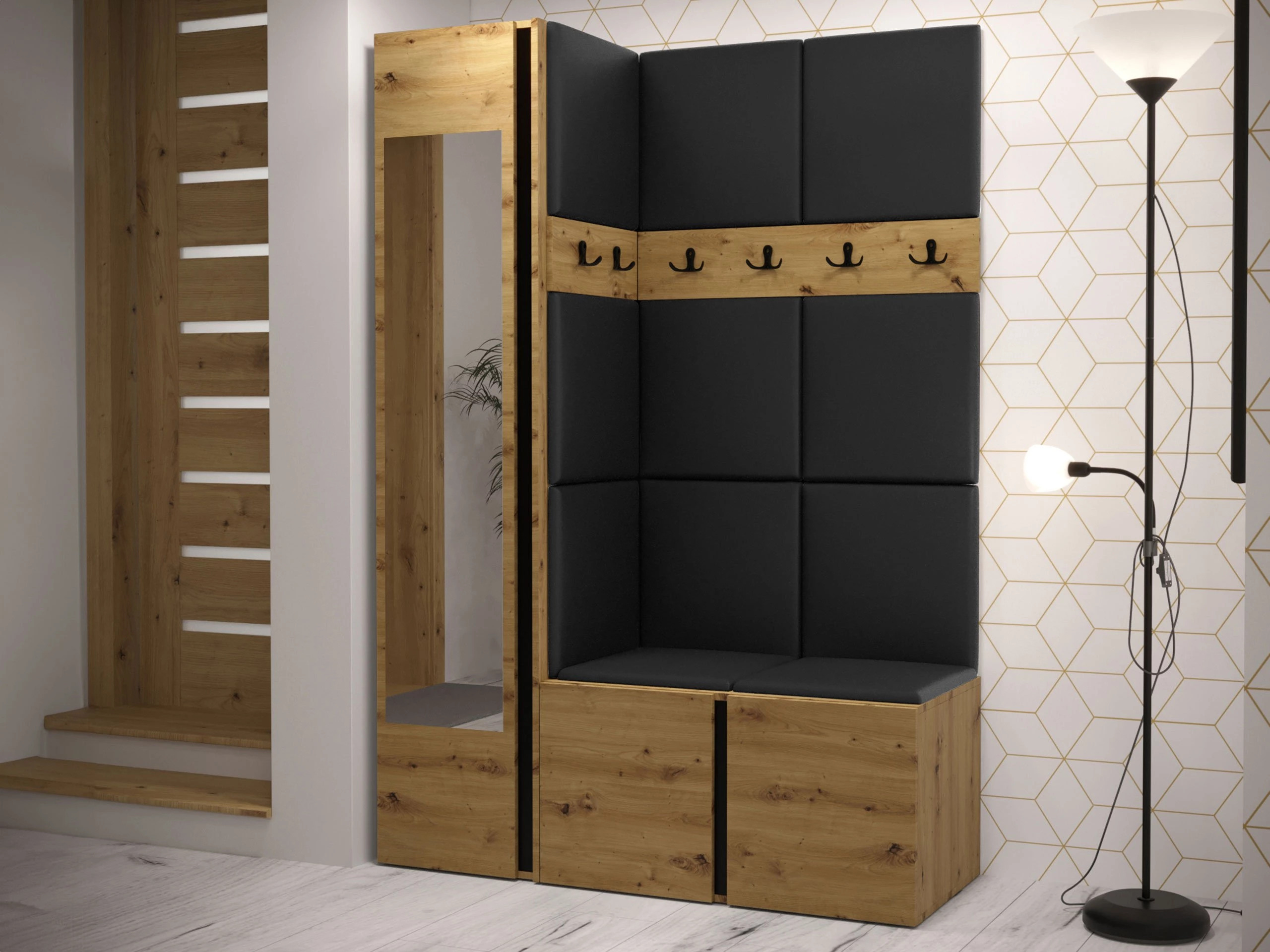Hallway set Hartford 277 (Eco-leather Soft 011)