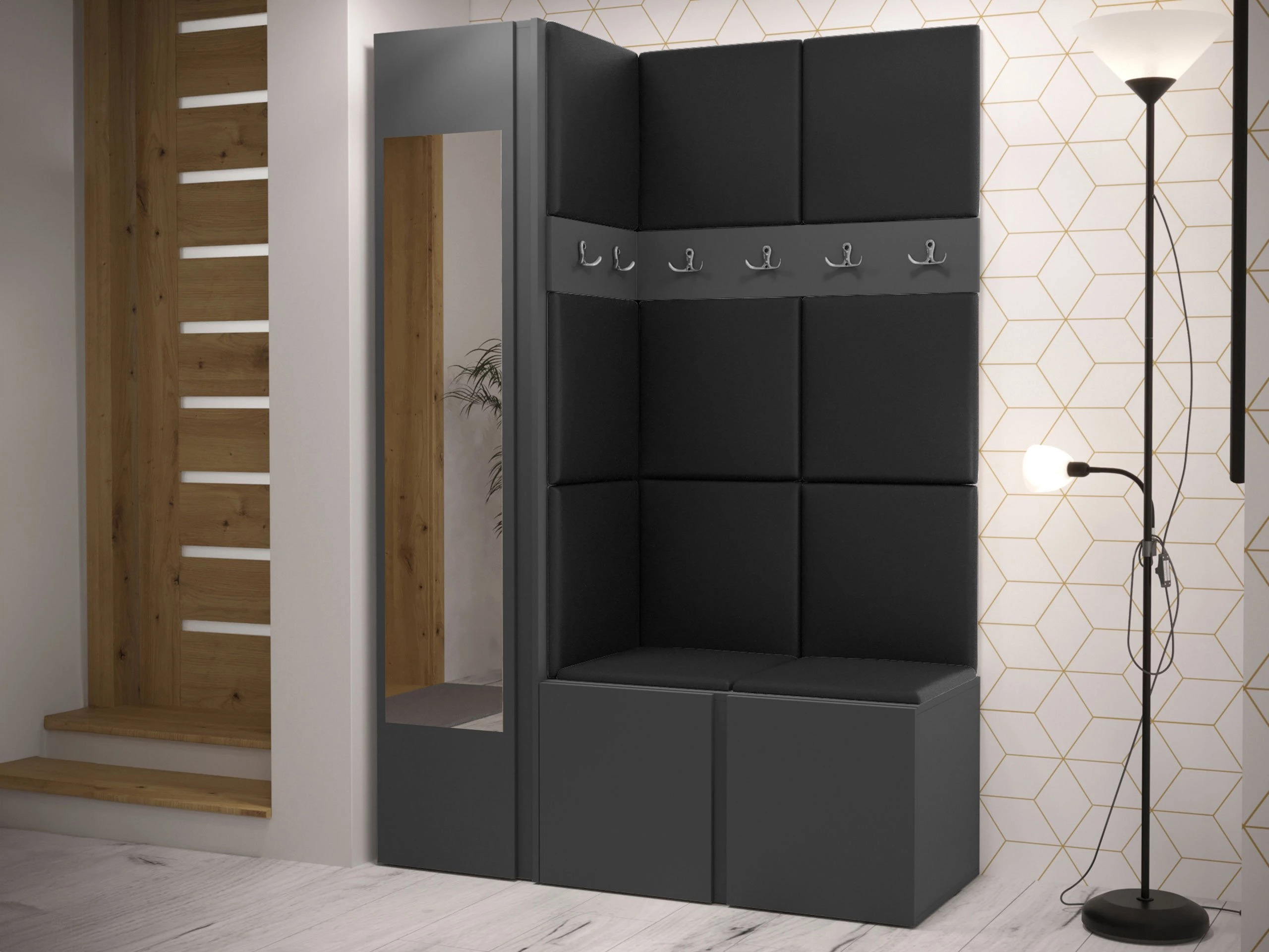 Hallway set Hartford 277 (Eco-leather Soft 011)