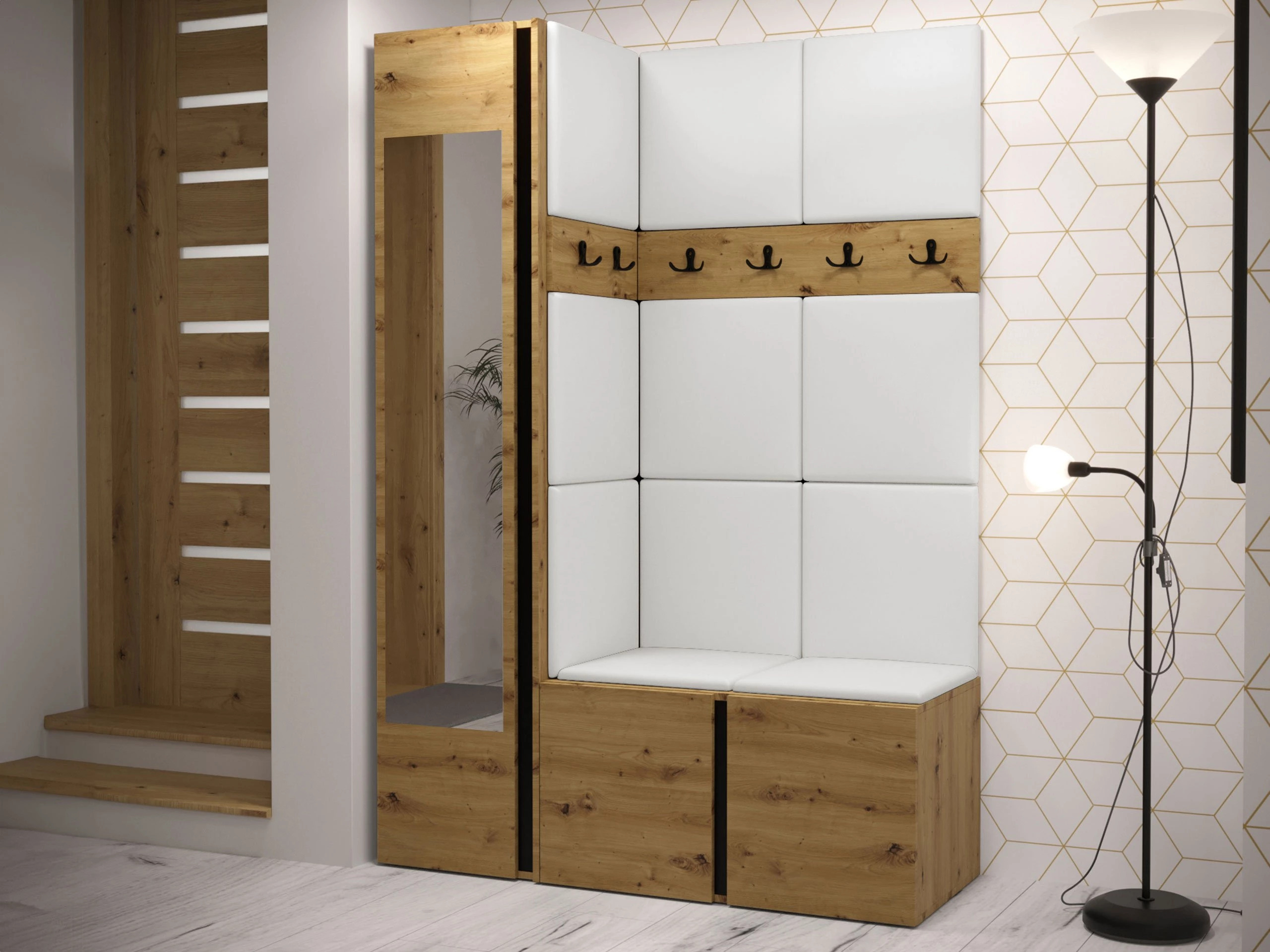 Hallway set Hartford 277 (Eco-leather Soft 017)